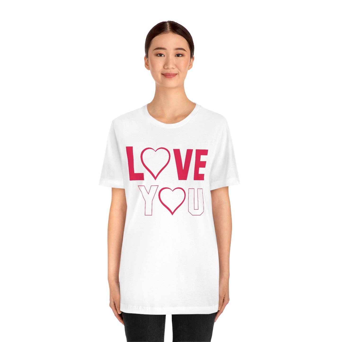 love you heart Tee - Giftsmojo