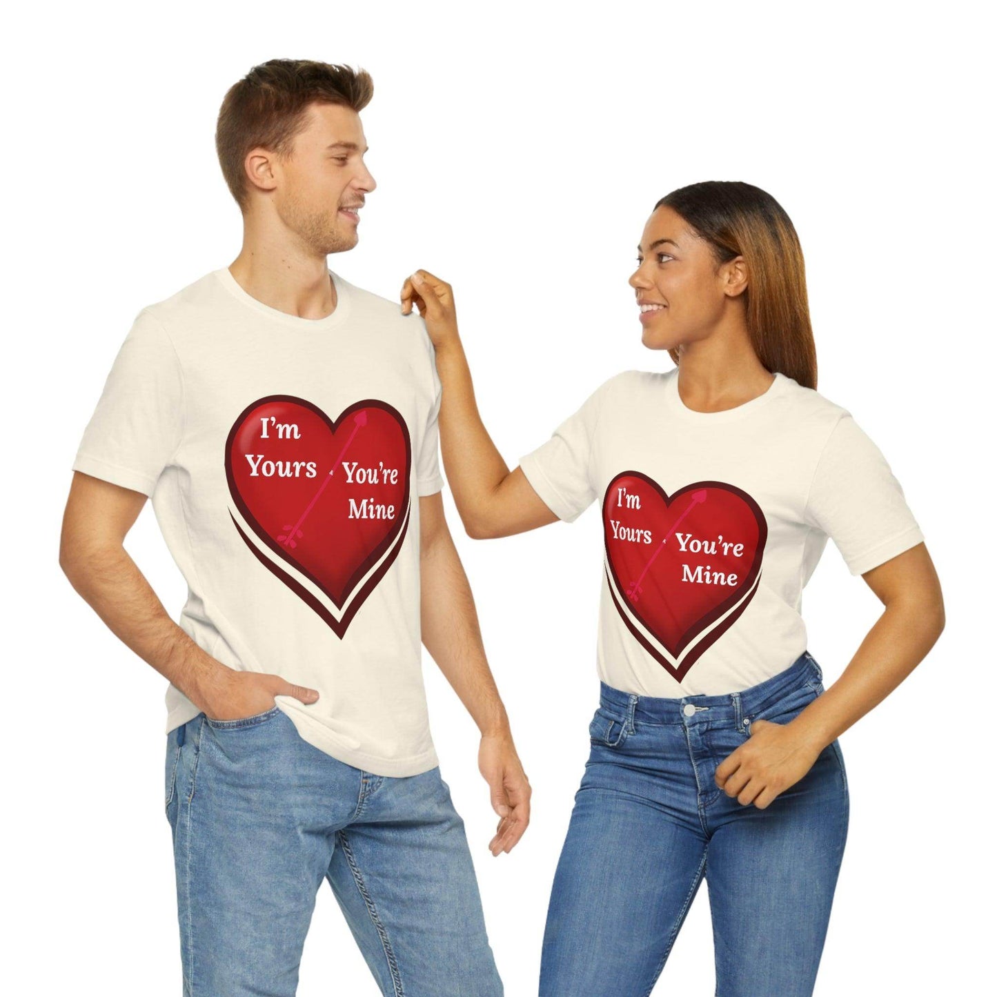 I'm Yours and You're Mine Heart Tee - Giftsmojo