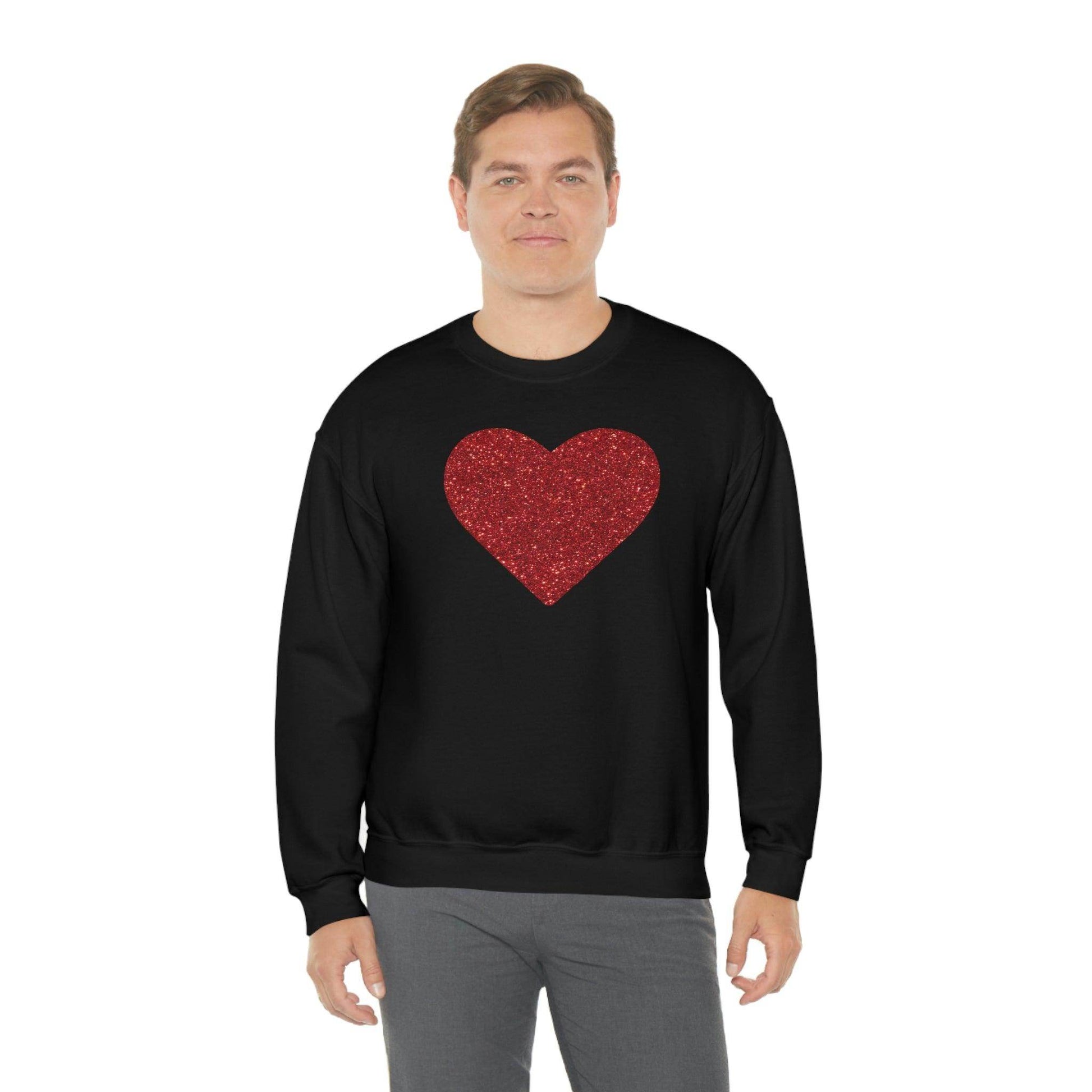 Heart Sweatshirt Love sweatshirt Love Shirt Cute Love Shirt with Heart Valentine sweatshirt - Matching Love shirt Girlfriend gift Boyfriend - Giftsmojo