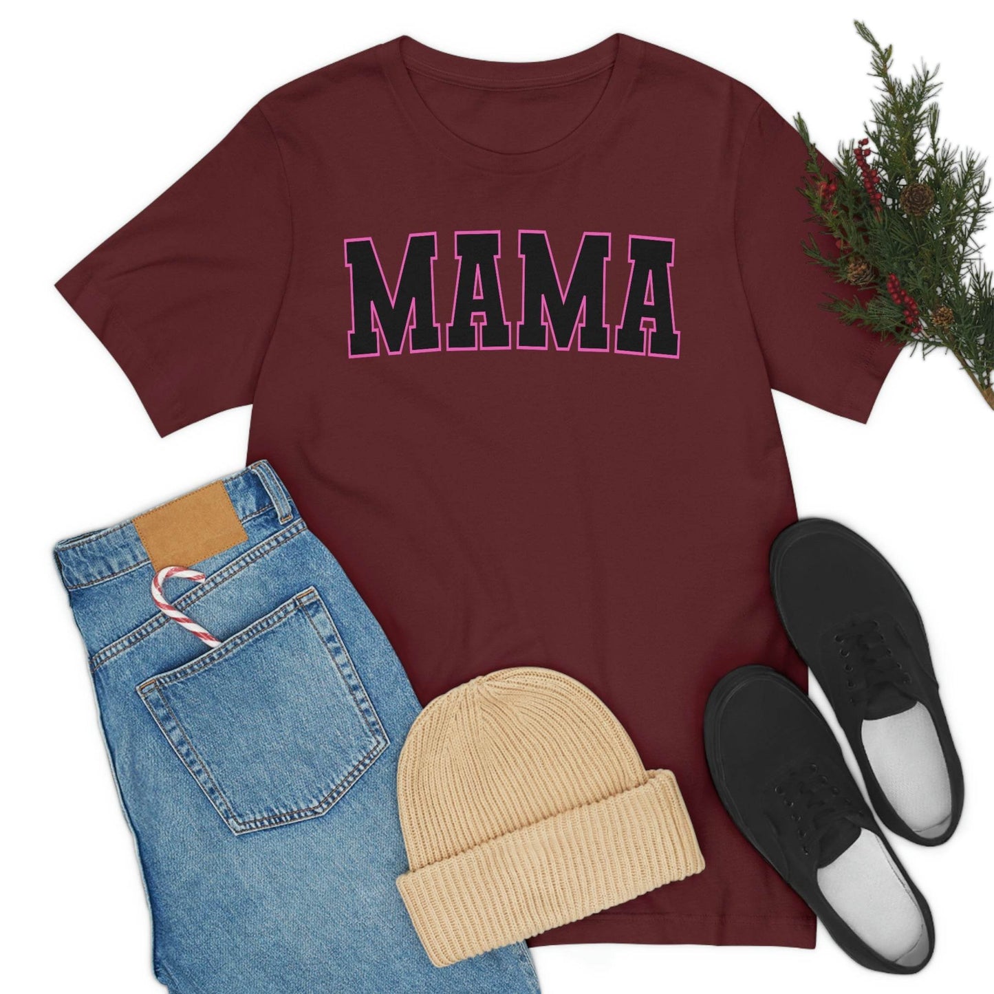 Cute Mama shirt mom shirt gift for her - mothers day shirt mothers day gift mom life shirt - retro mama shirt boy mama shirt mama t-shirt - Giftsmojo