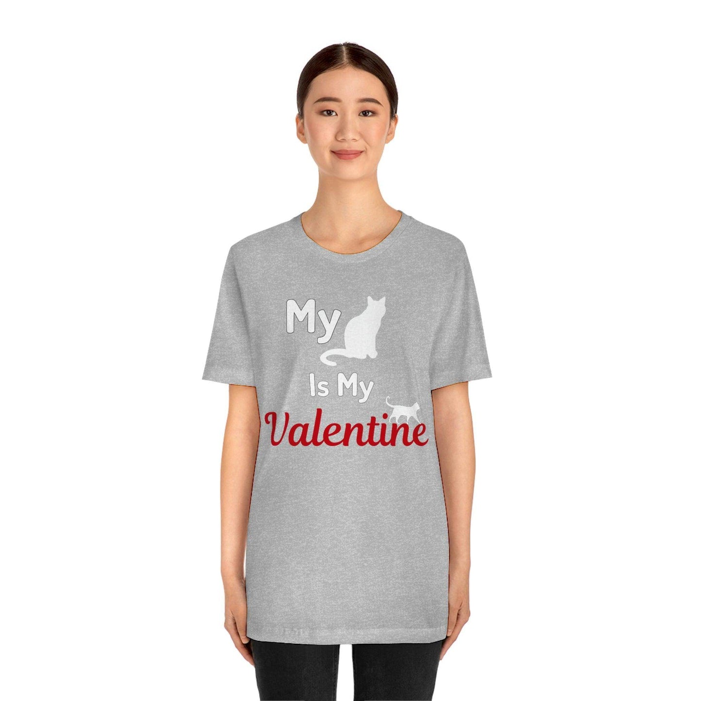 My Cat is My Valentine, Pet lover Valentine shirt - Cute cat lover shirt - gift for cat lovers - Giftsmojo