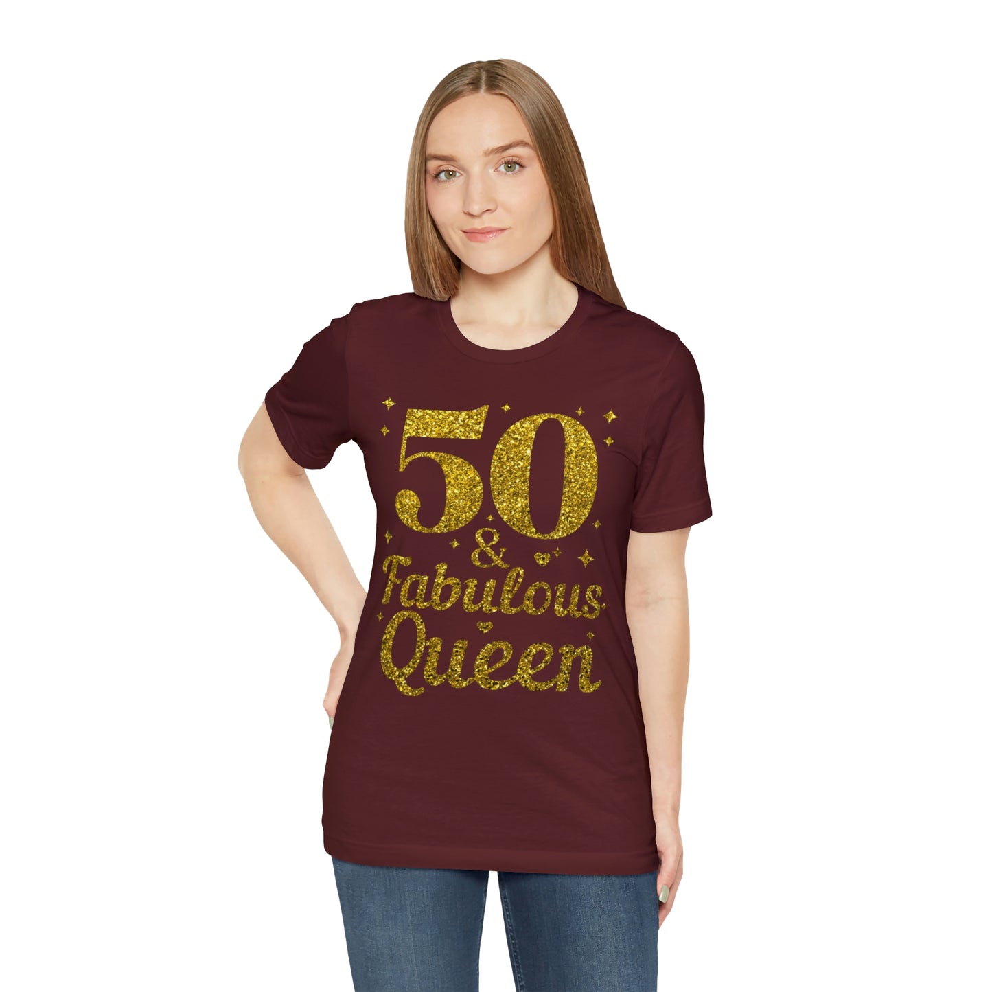 Funny 50th birthday Shirt 50 and Fabulous Queen shirt
