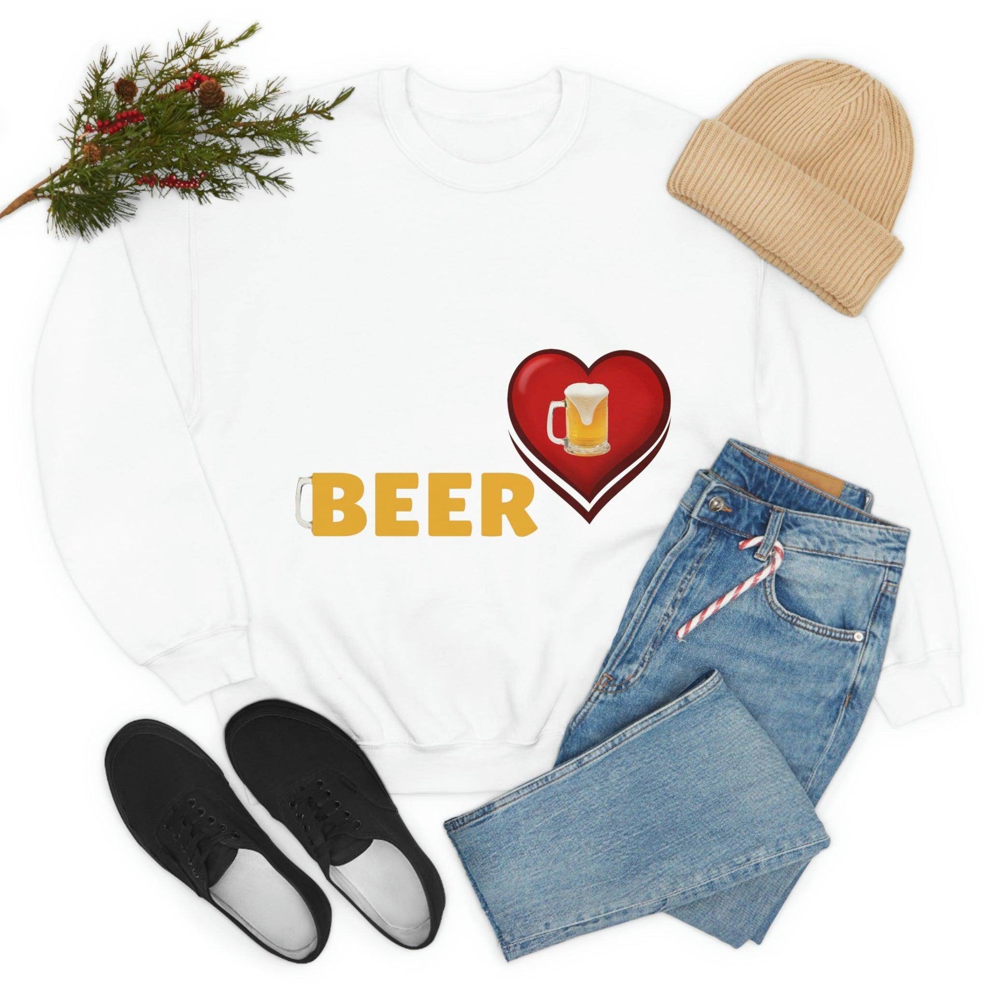 All I want for Valentine's is Beer Sweatshirt - Giftsmojo