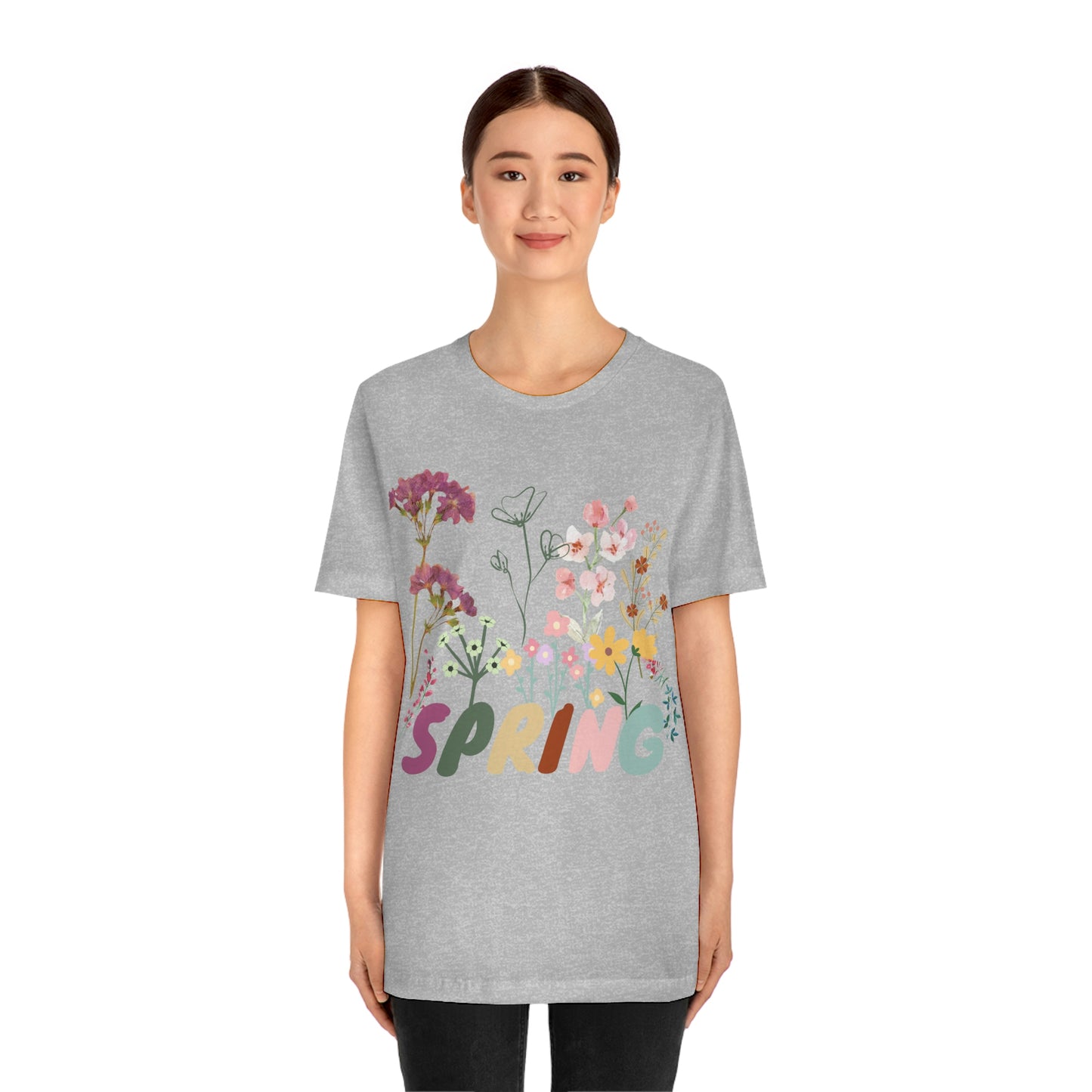 Spring Shirt, Flower T shirt, Vintage Botanical Shirt, Vintage T-shirt, Graphic Tshirt, Botanical Print, Vintage Flower Shirt, Wildflower,