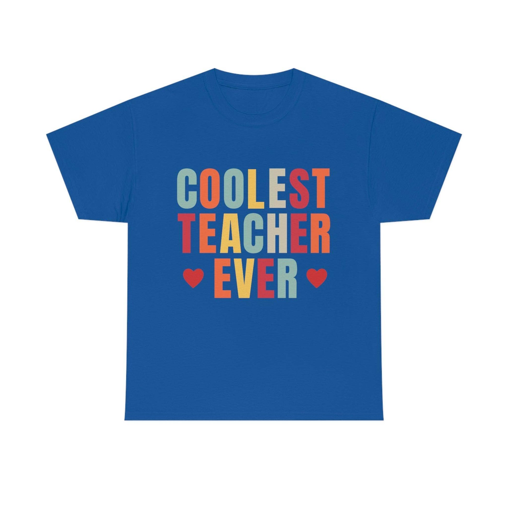 Coolest Teacher Ever T-Shirt - teacher gift - teacher appreciation - Giftsmojo