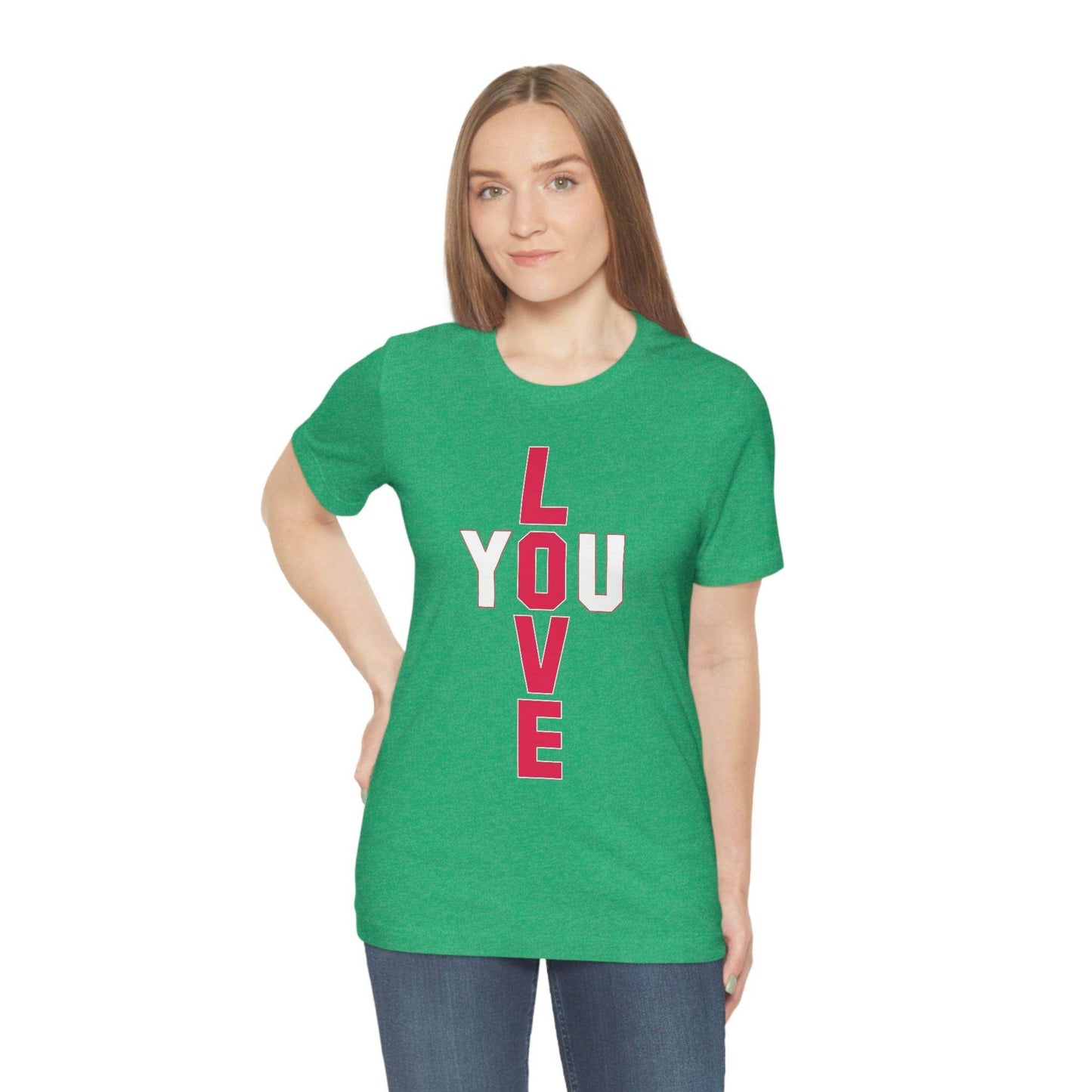 T-shape Love you Tee - Giftsmojo