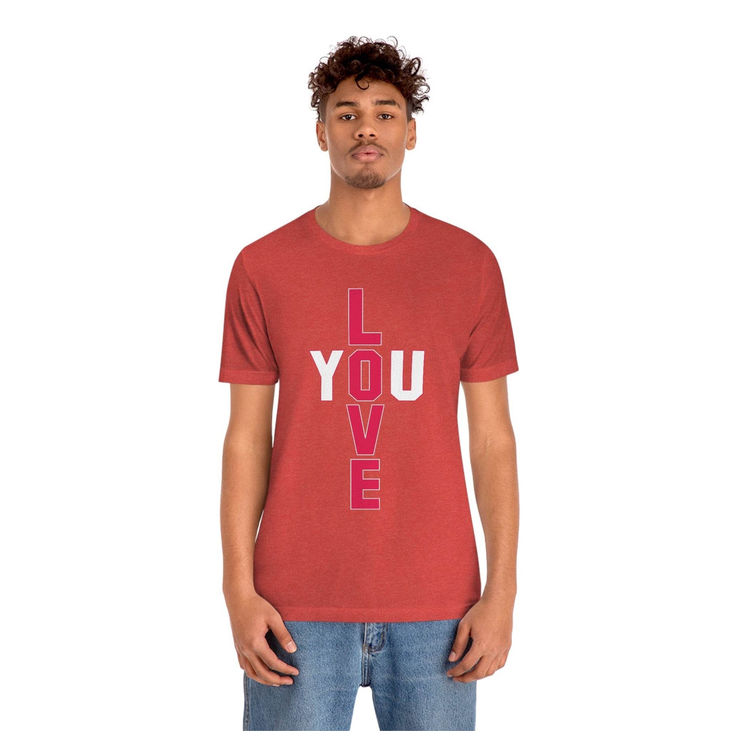 T-shape Love you Tee - Giftsmojo