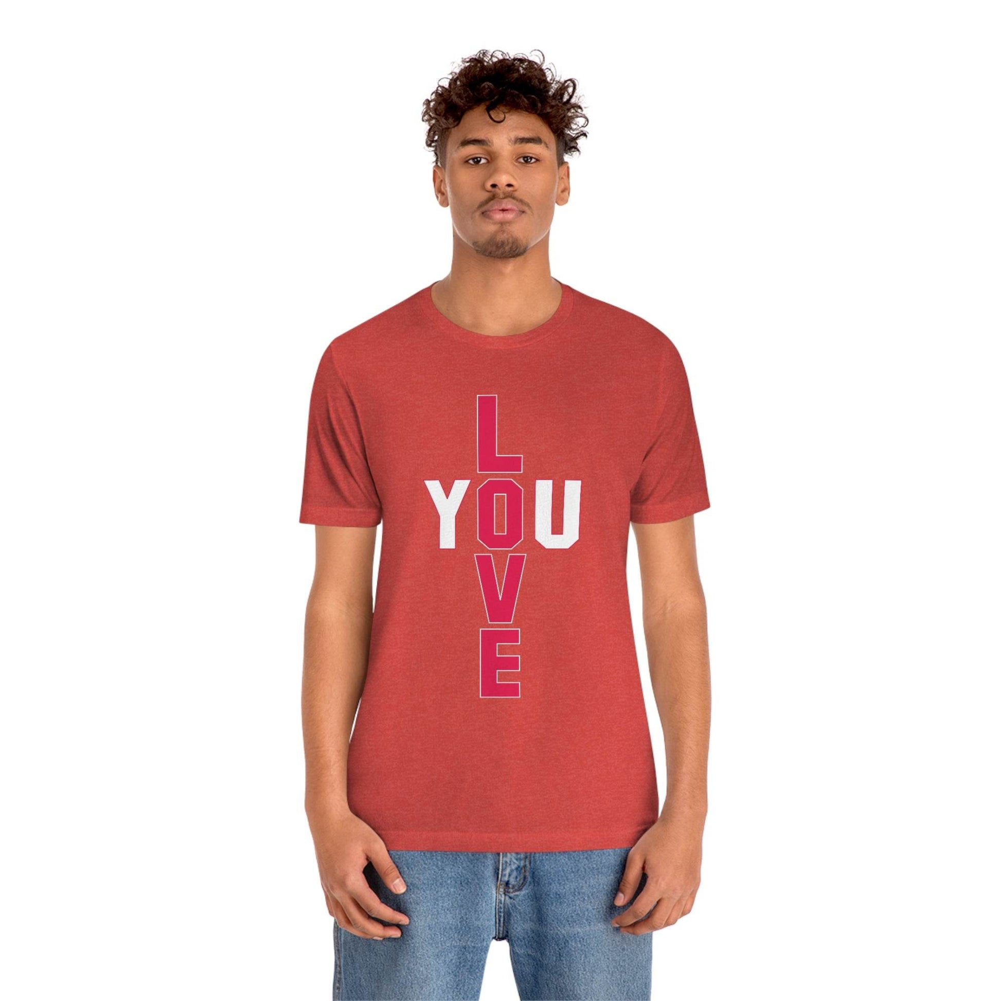 T-shape Love you Tee - Giftsmojo