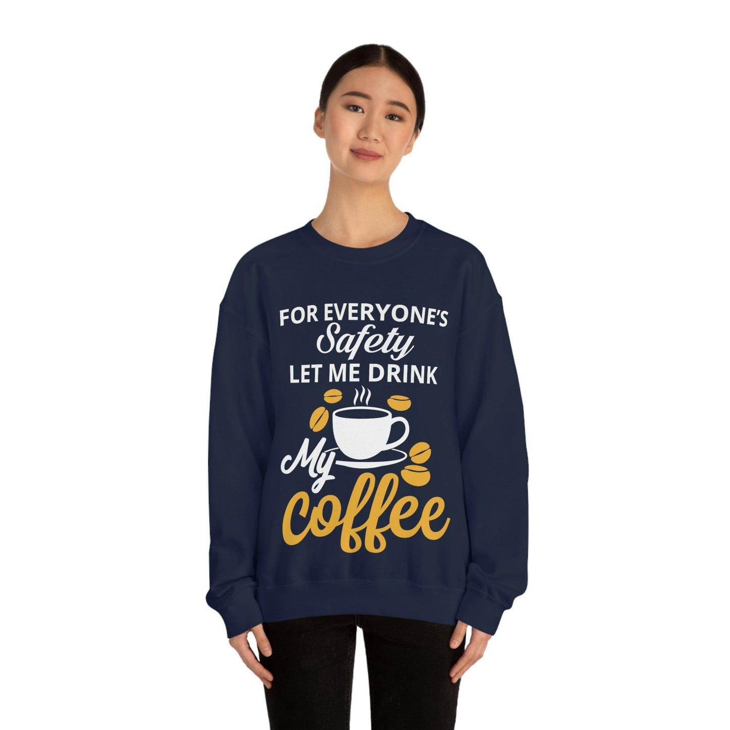 Coffee tee Unisex Heavy Blend™ Crewneck Sweatshirt - Giftsmojo