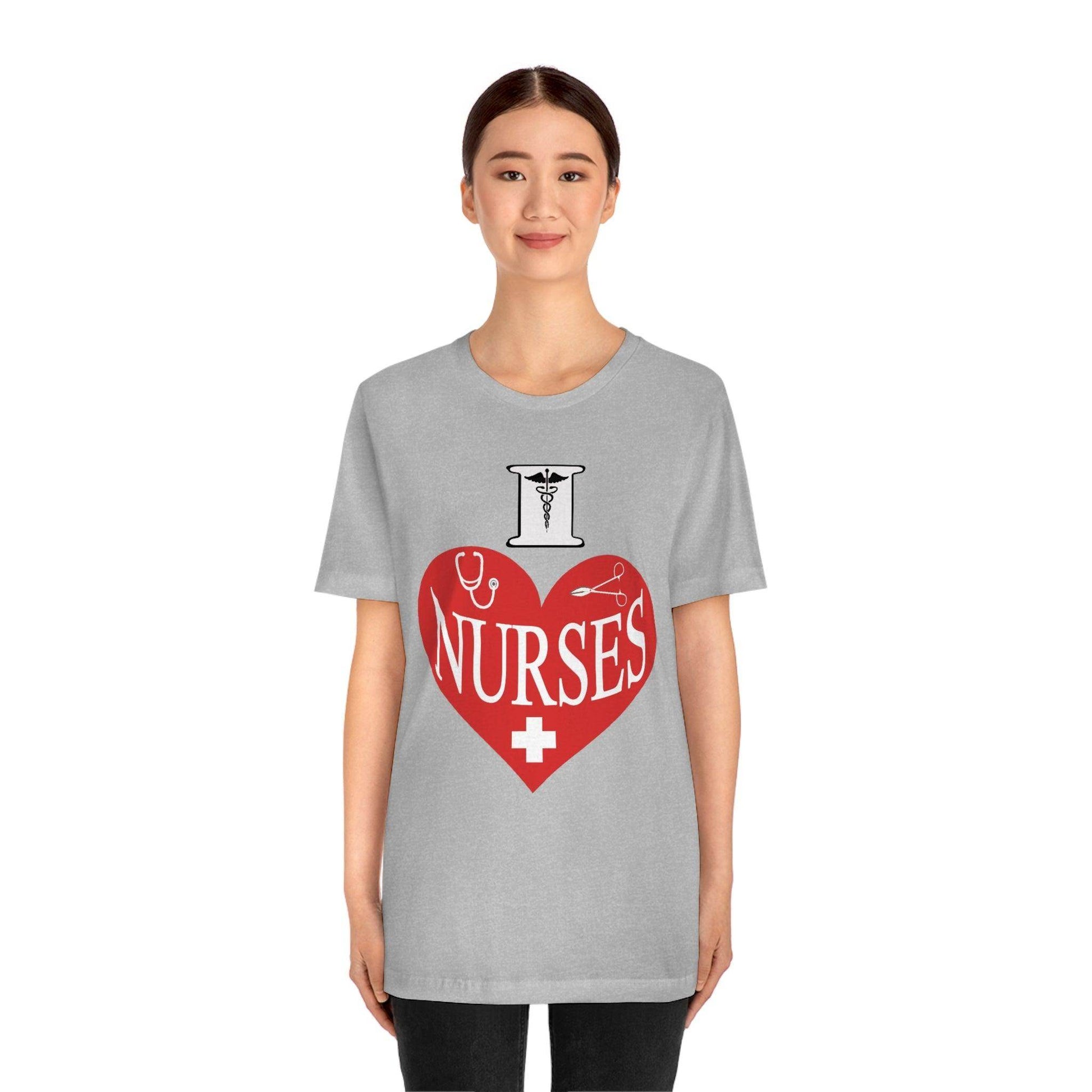 I love Nurses Tee - Giftsmojo