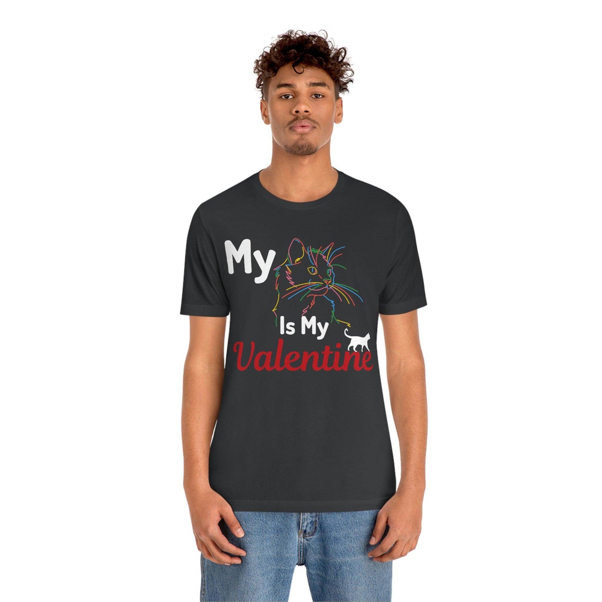 My Cat is My Valentine, Cute Pet lover Valentine shirt - Cute Cat lover shirt - Cat Mom shirt - Giftsmojo