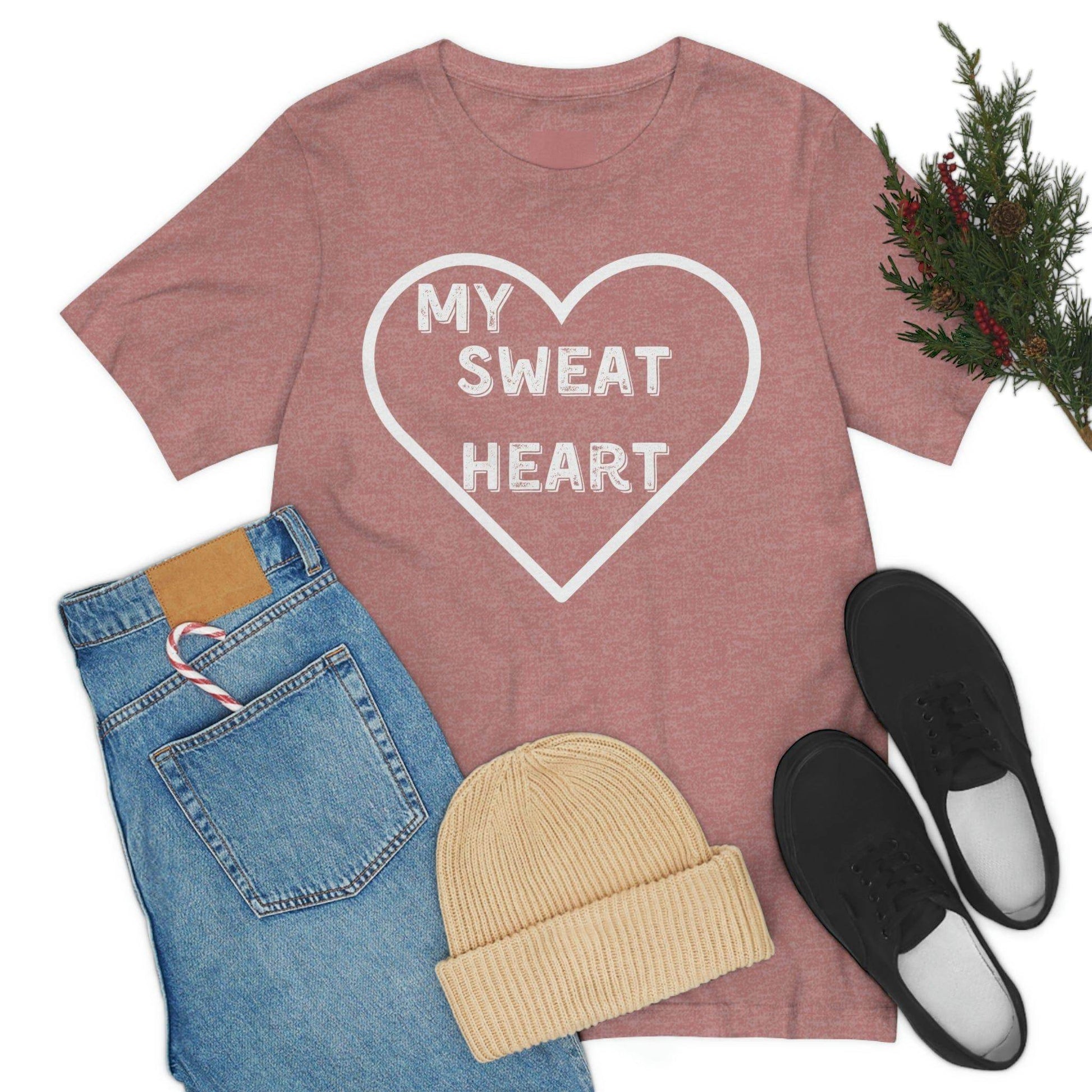 My Sweat Heart - Love shirt - Gift for wife - Gift for Husband - Gift for Girlfriend and Boyfriend - Giftsmojo