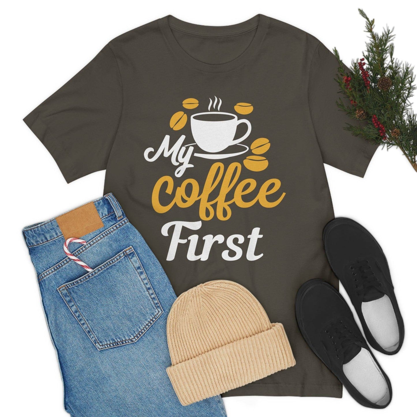 My coffee first Tee - Giftsmojo