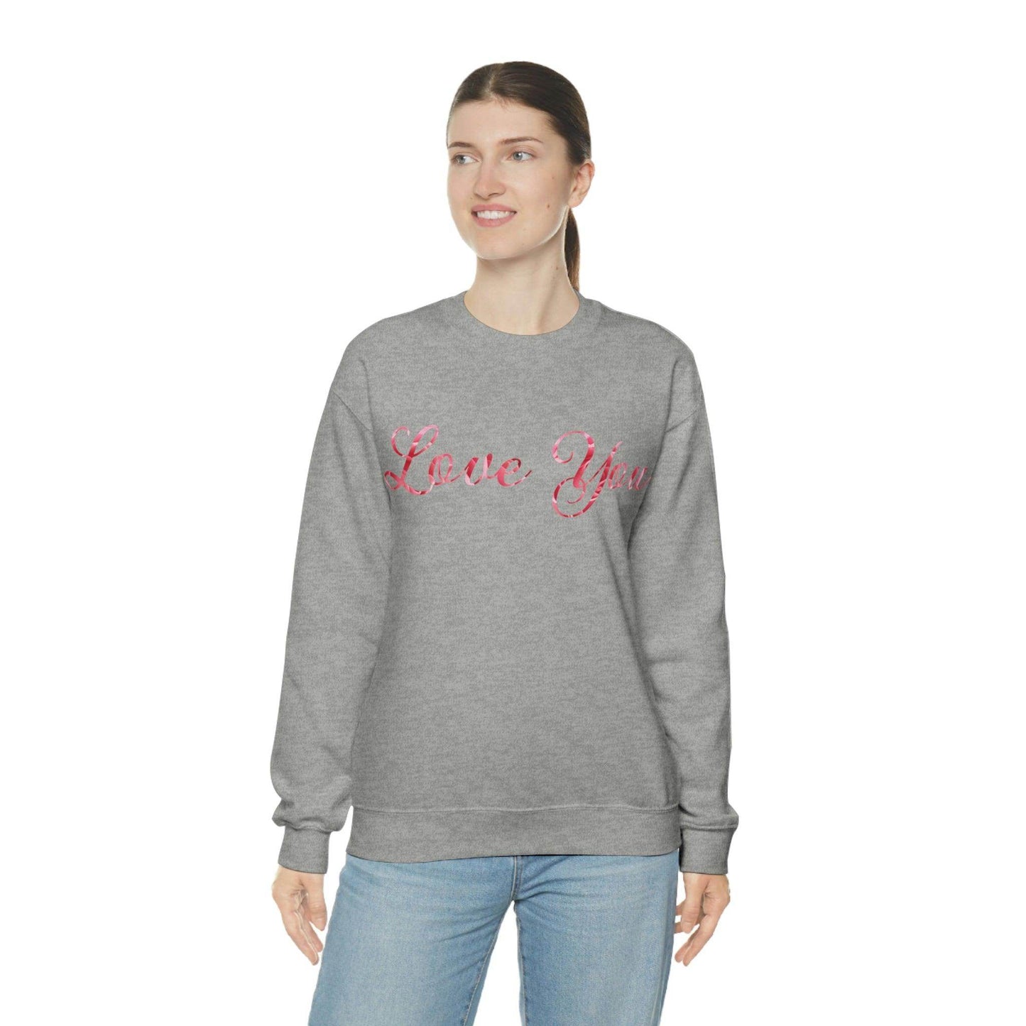 Love You Sweatshirt, love shirt, wedding gift, engagement gift, anniversary gift, couple shirt, matching shirt - Giftsmojo