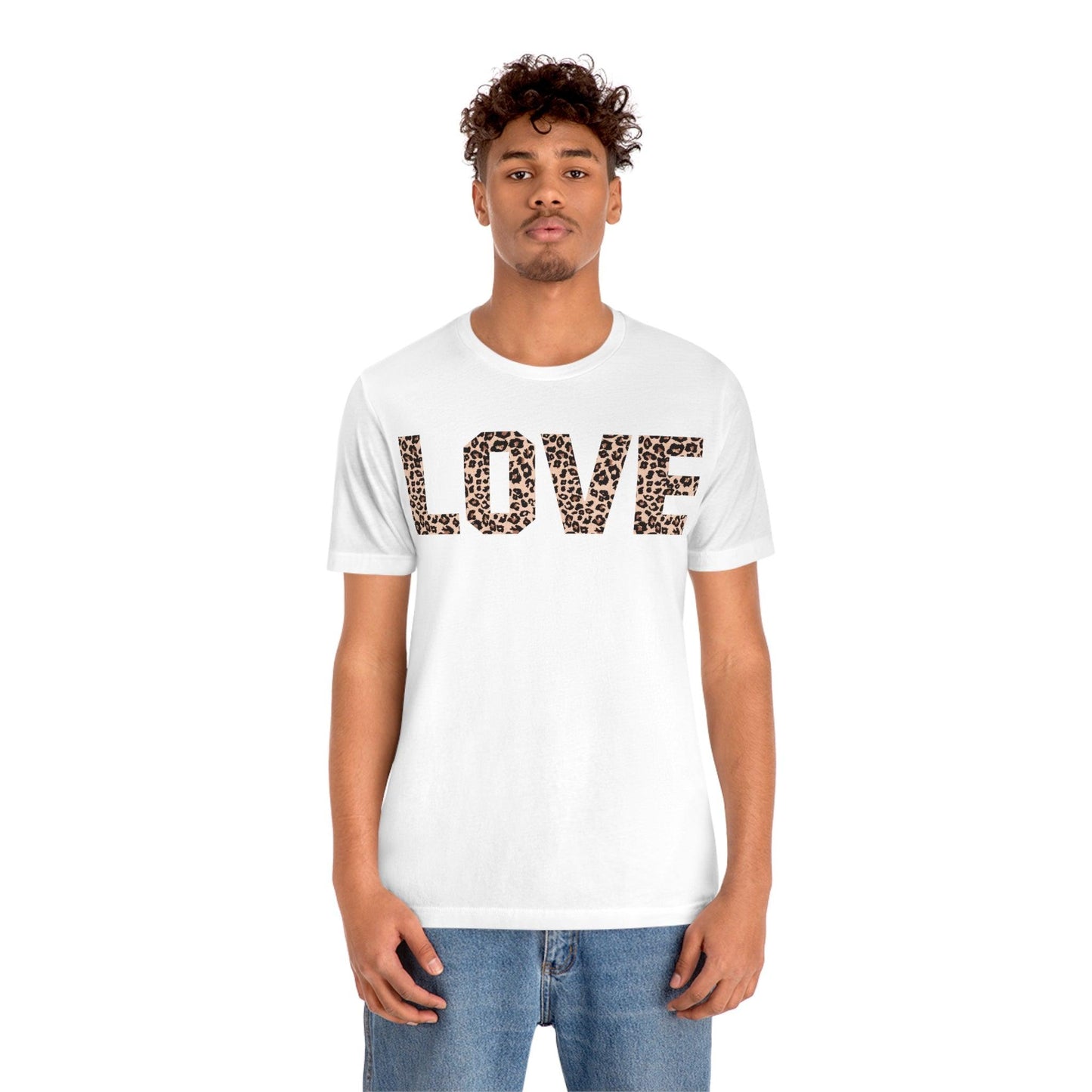 Leopard print love Tee - Giftsmojo
