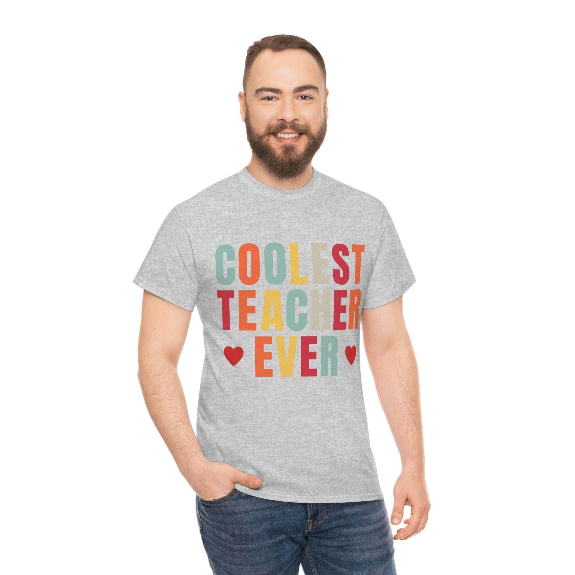 Coolest Teacher Ever T-Shirt - teacher gift - teacher appreciation - Giftsmojo