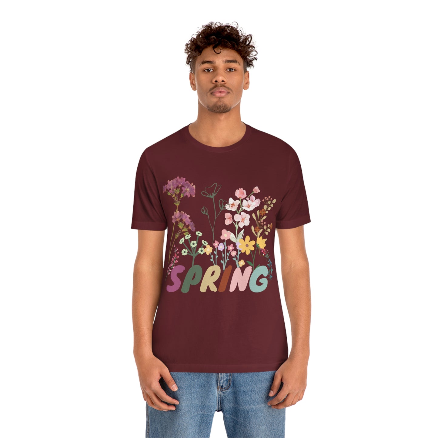Spring Shirt, Flower T shirt, Vintage Botanical Shirt, Vintage T-shirt, Graphic Tshirt, Botanical Print, Vintage Flower Shirt, Wildflower,