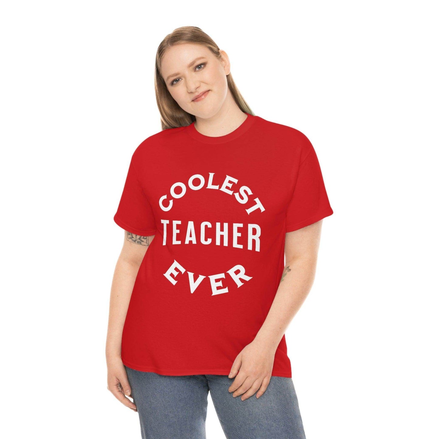 Coolest Teacher Ever Tee - cute teacher shirt - gift for teacher - Giftsmojo