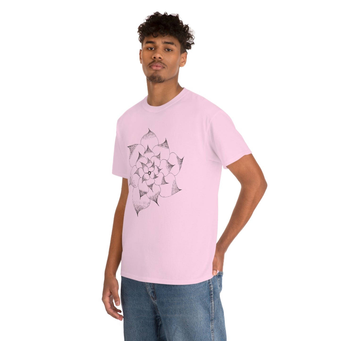 Flower Tee, custom designed tee, flower t-shirt, floral graphic tee