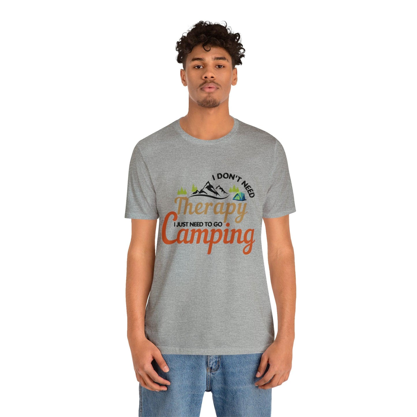 I don't need therapy I just need to go camping, camping shirt, dad shirt, dad gift, gift for outdoor lover, fishing gift nature lover shirt