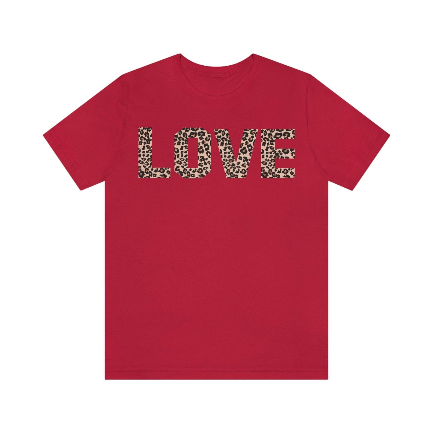 Leopard print love Tee - Giftsmojo