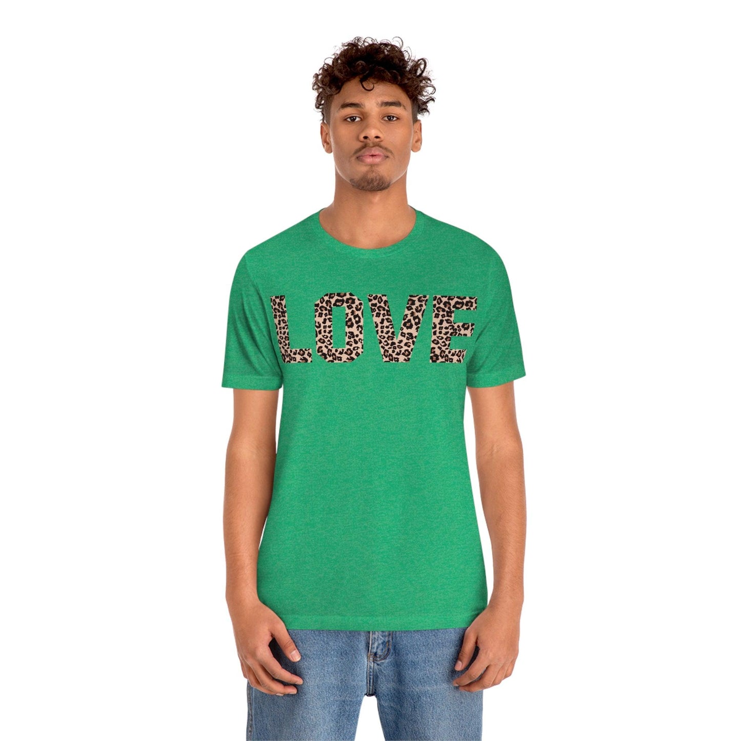 Leopard print love Tee - Giftsmojo