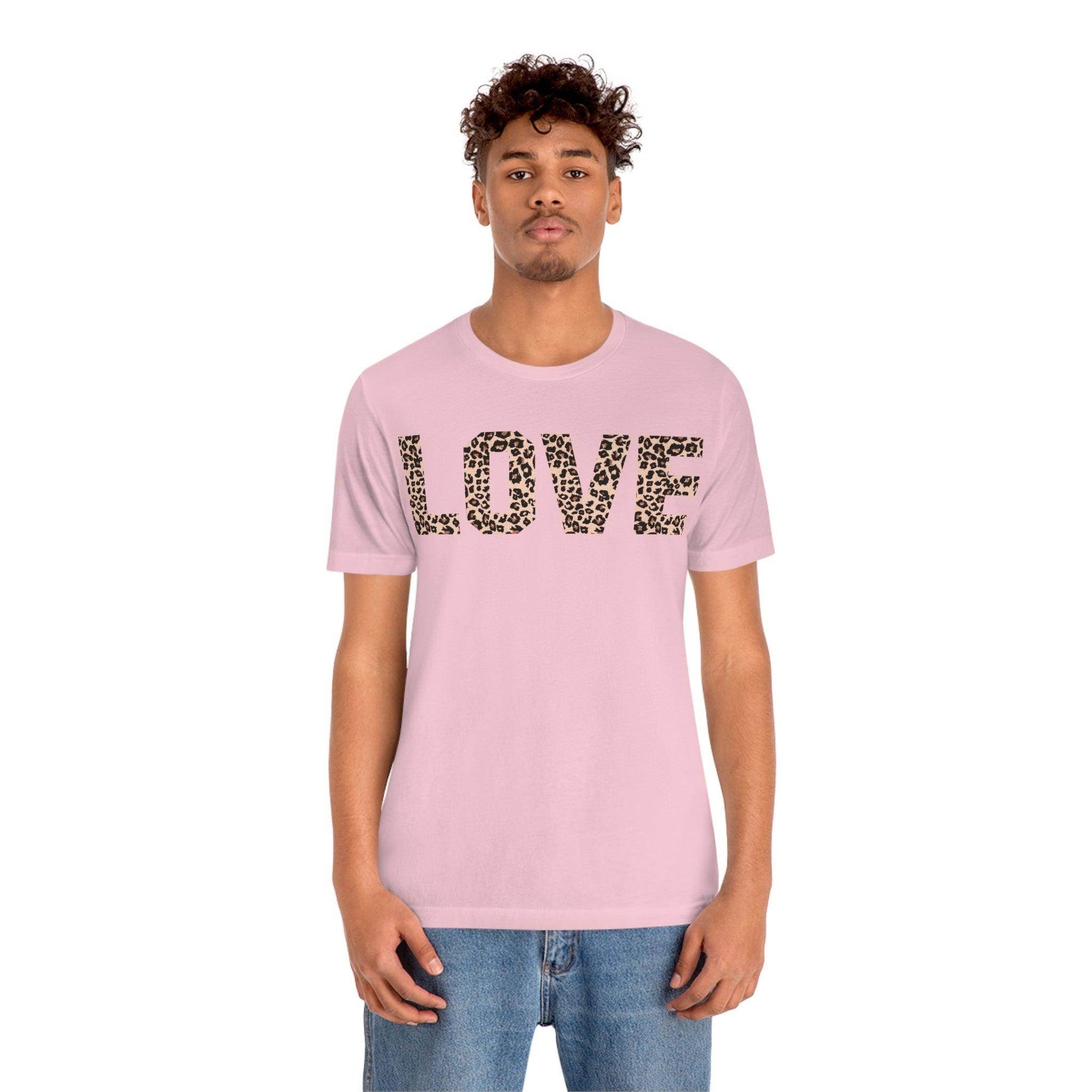 Leopard print love Tee - Giftsmojo