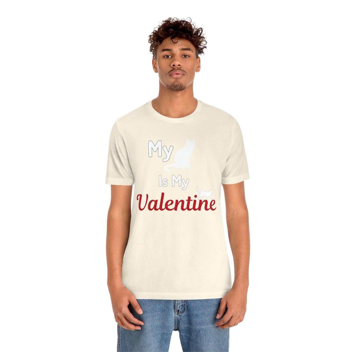 My Cat is My Valentine, Pet lover Valentine shirt - Cute cat lover shirt - gift for cat lovers - Giftsmojo