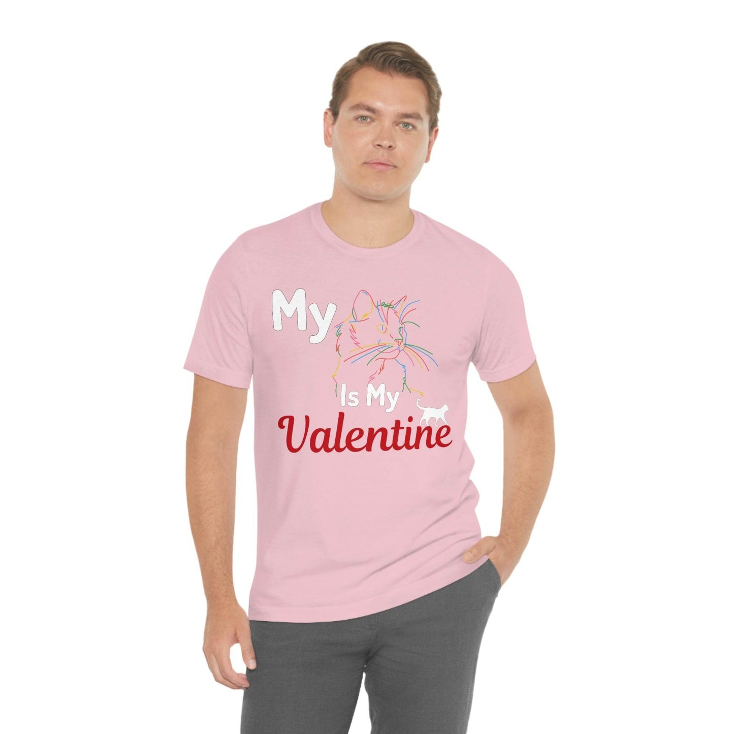 My Cat is My Valentine, Cute Pet lover Valentine shirt - Cute Cat lover shirt - Cat Mom shirt - Giftsmojo
