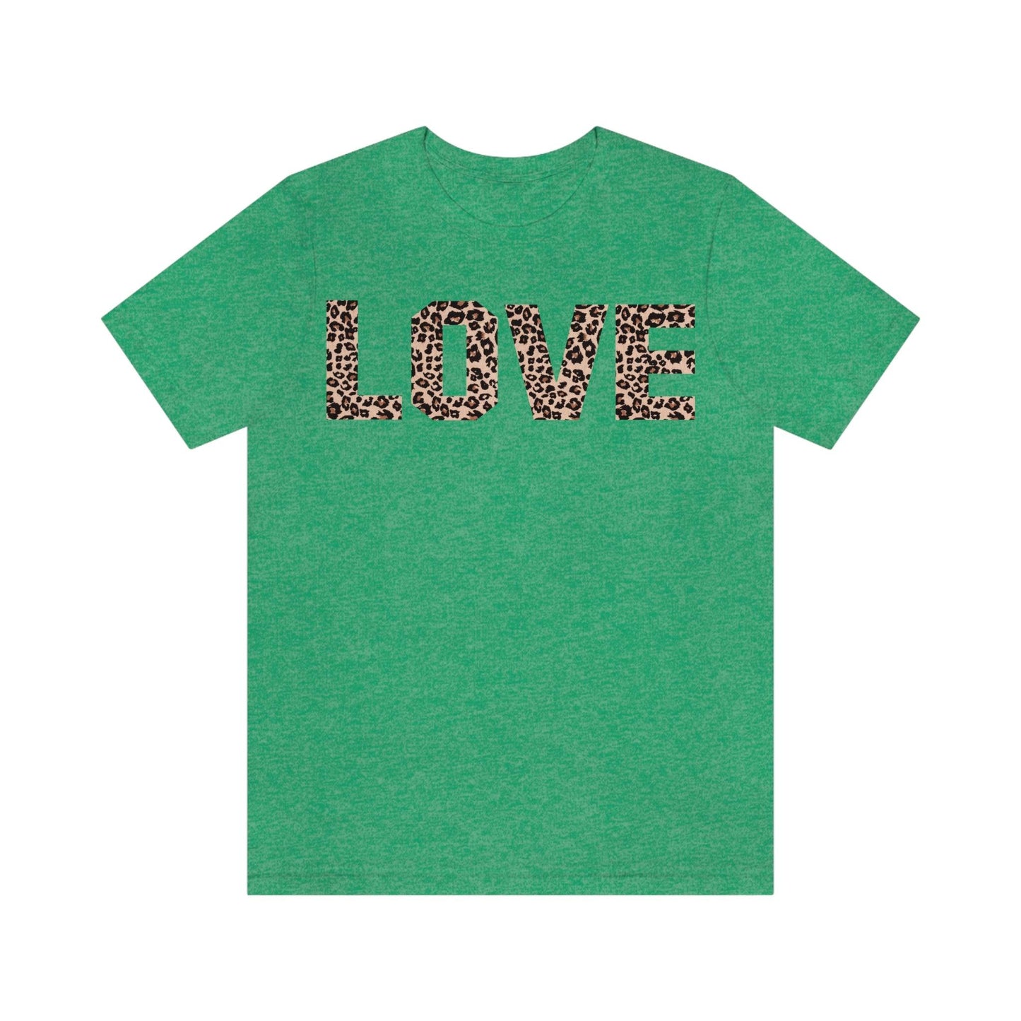 Leopard print love Tee - Giftsmojo