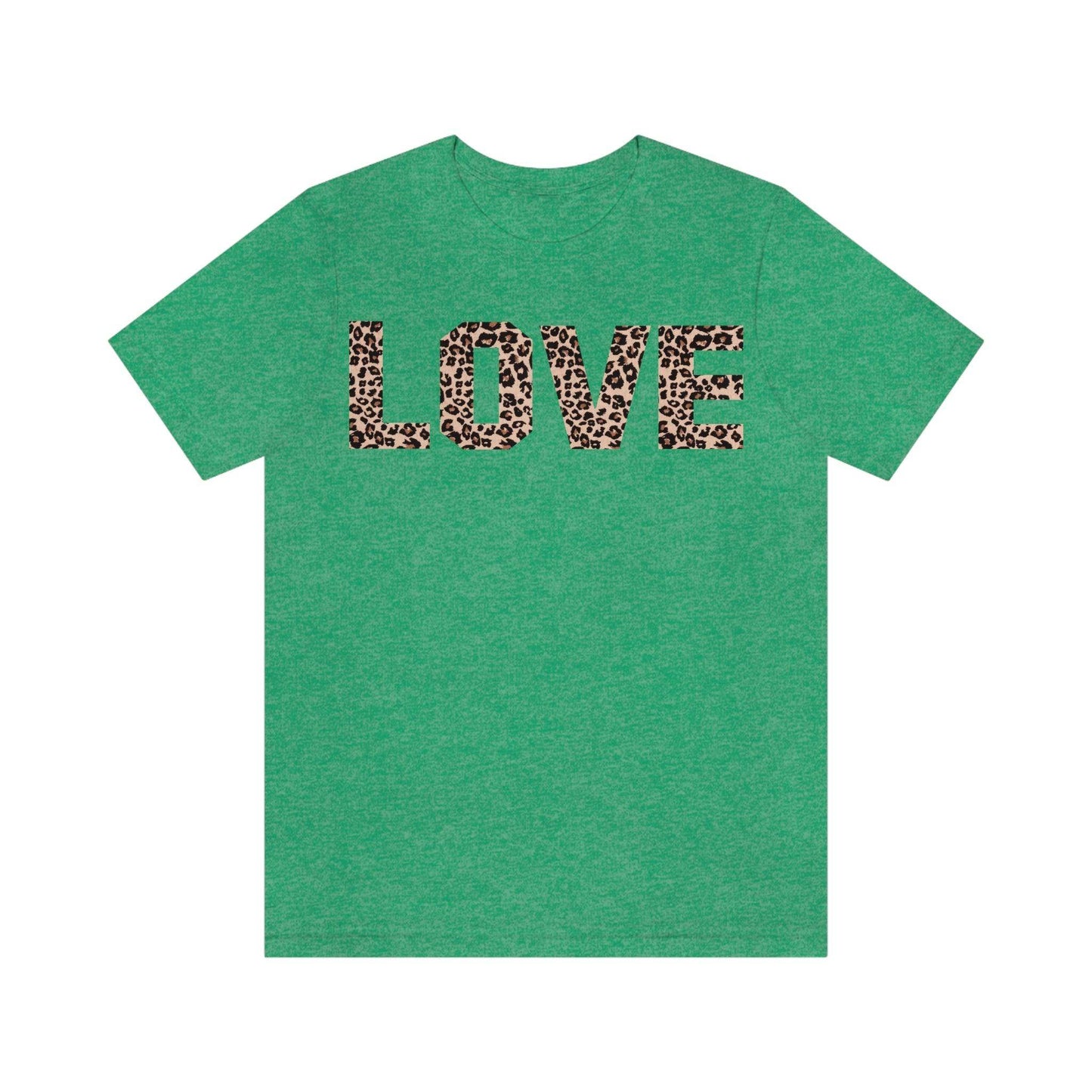 Leopard print love Tee - Giftsmojo