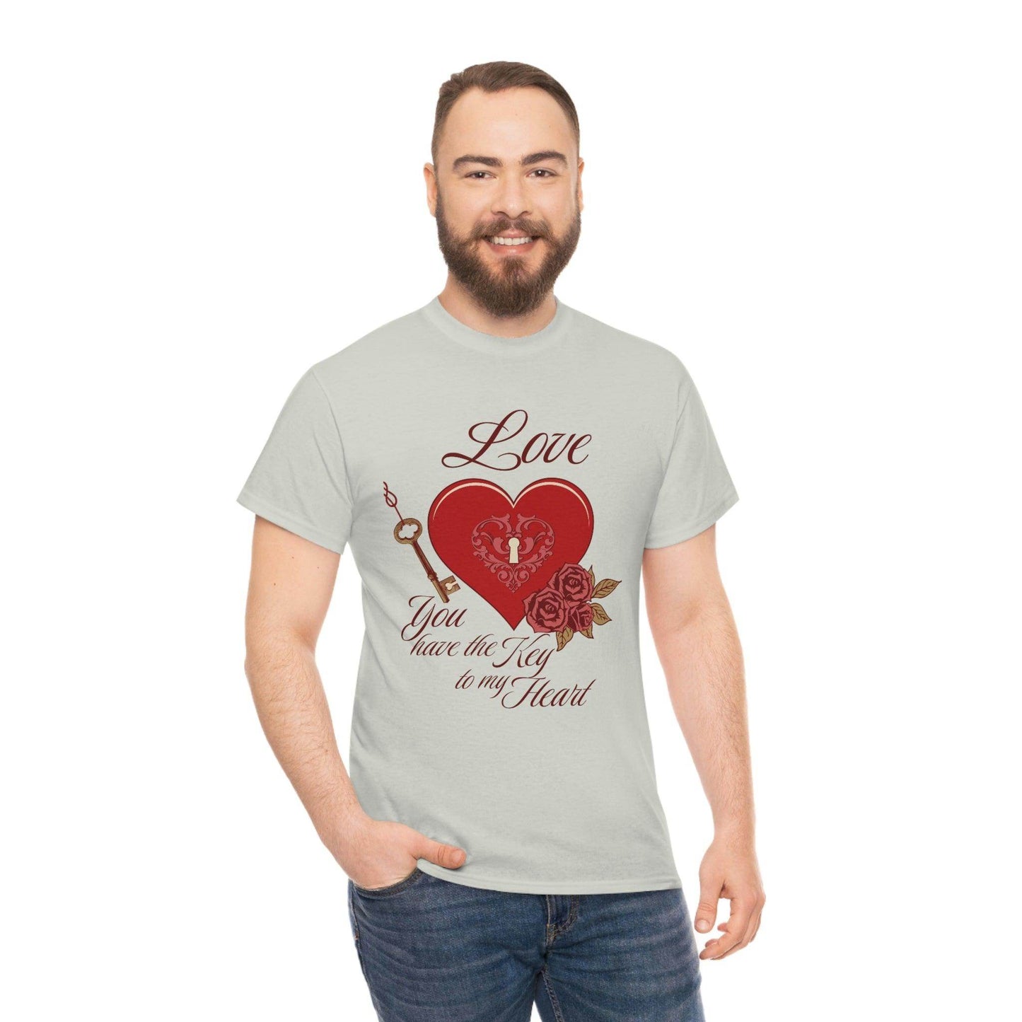 Love you have the keys to my heart Tee - Giftsmojo