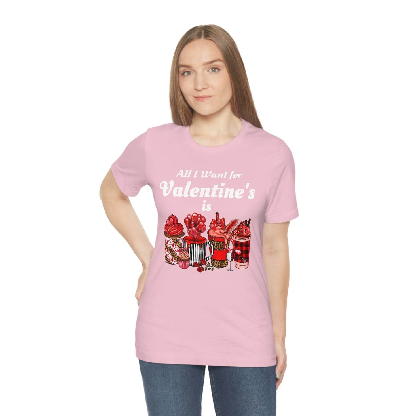 All I want for Valentines is Coffee Tee - Giftsmojo