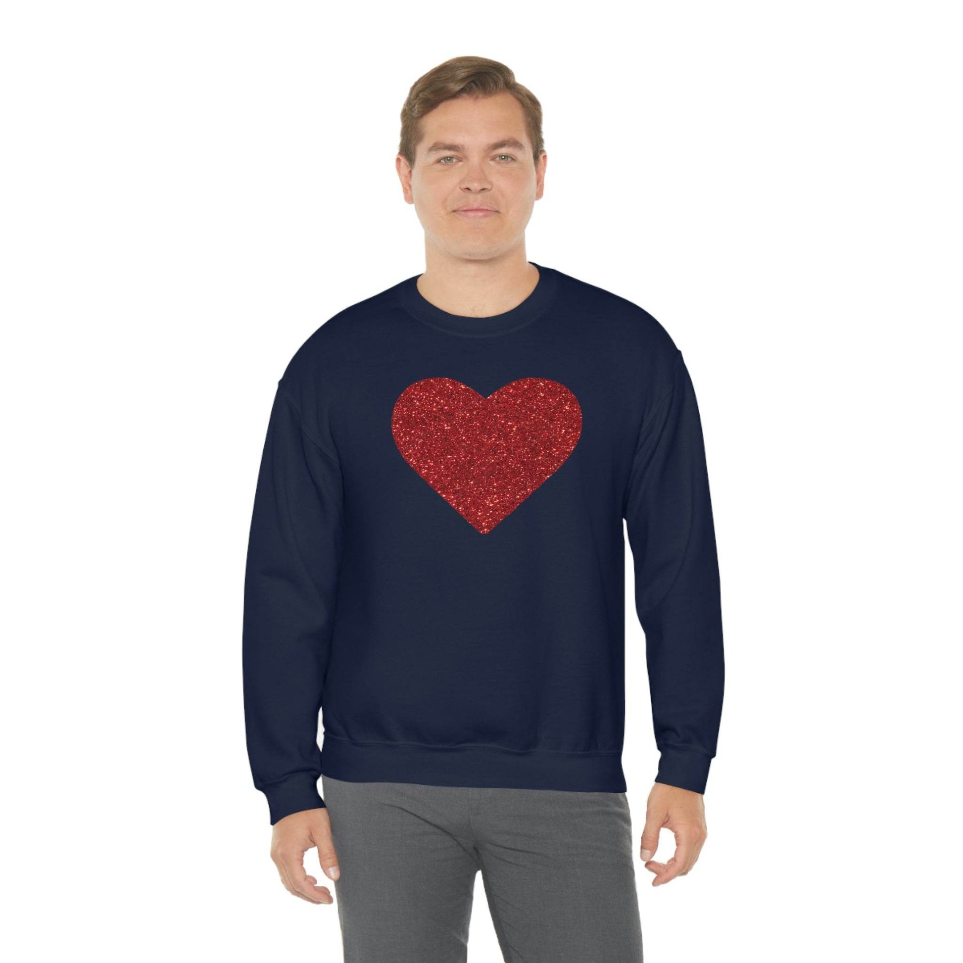 Heart Sweatshirt Love sweatshirt Love Shirt Cute Love Shirt with Heart Valentine sweatshirt - Matching Love shirt Girlfriend gift Boyfriend - Giftsmojo