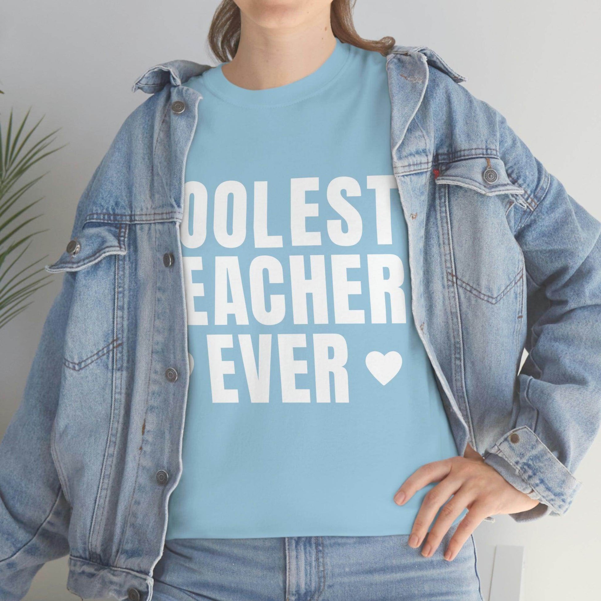 Coolest Teacher Ever Tee - Giftsmojo