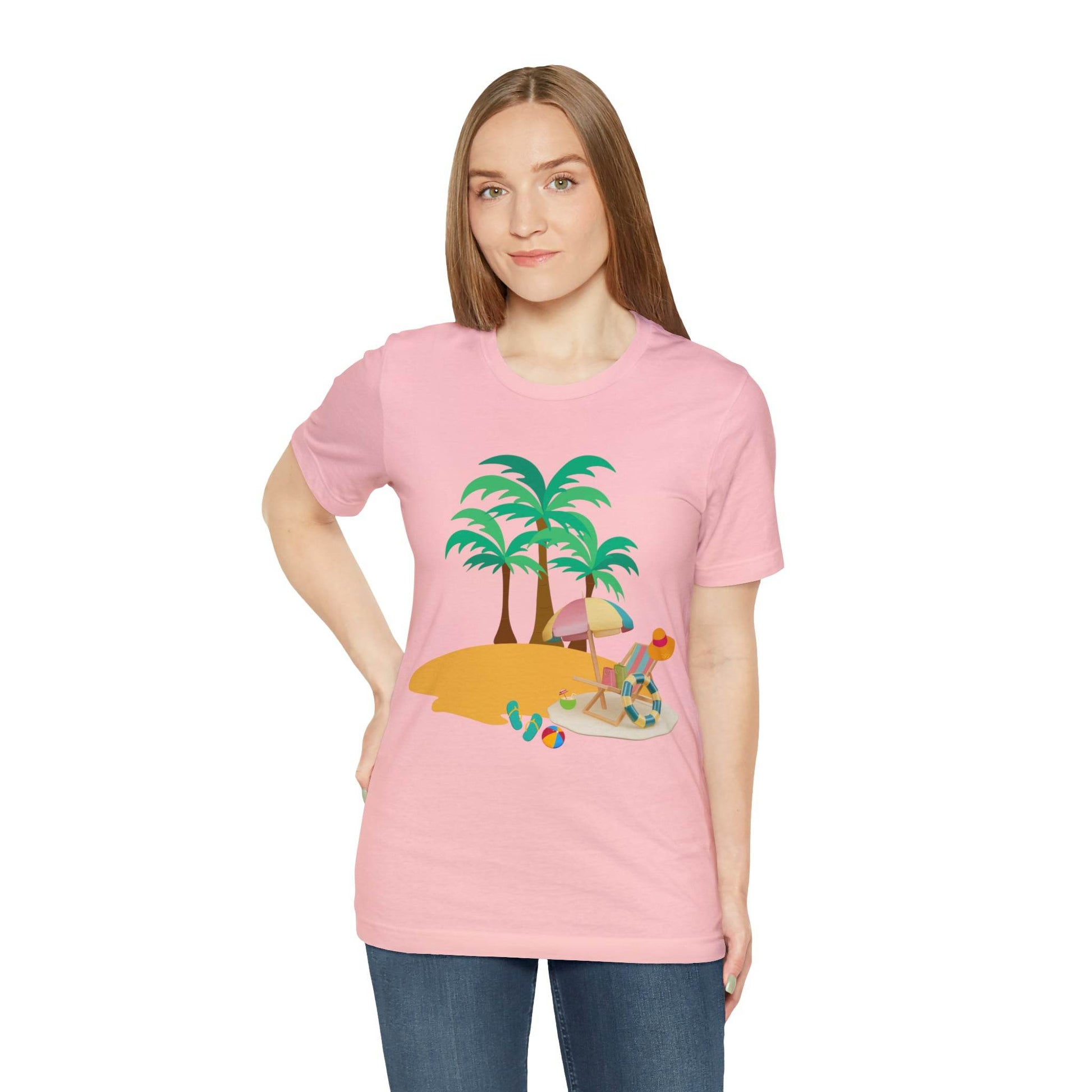 Beach shirt, Beach t-shirt, Summer shirt, Beachwear, Beach fashion, Tropical print, Trendy design, Stylish beach apparel - Giftsmojo
