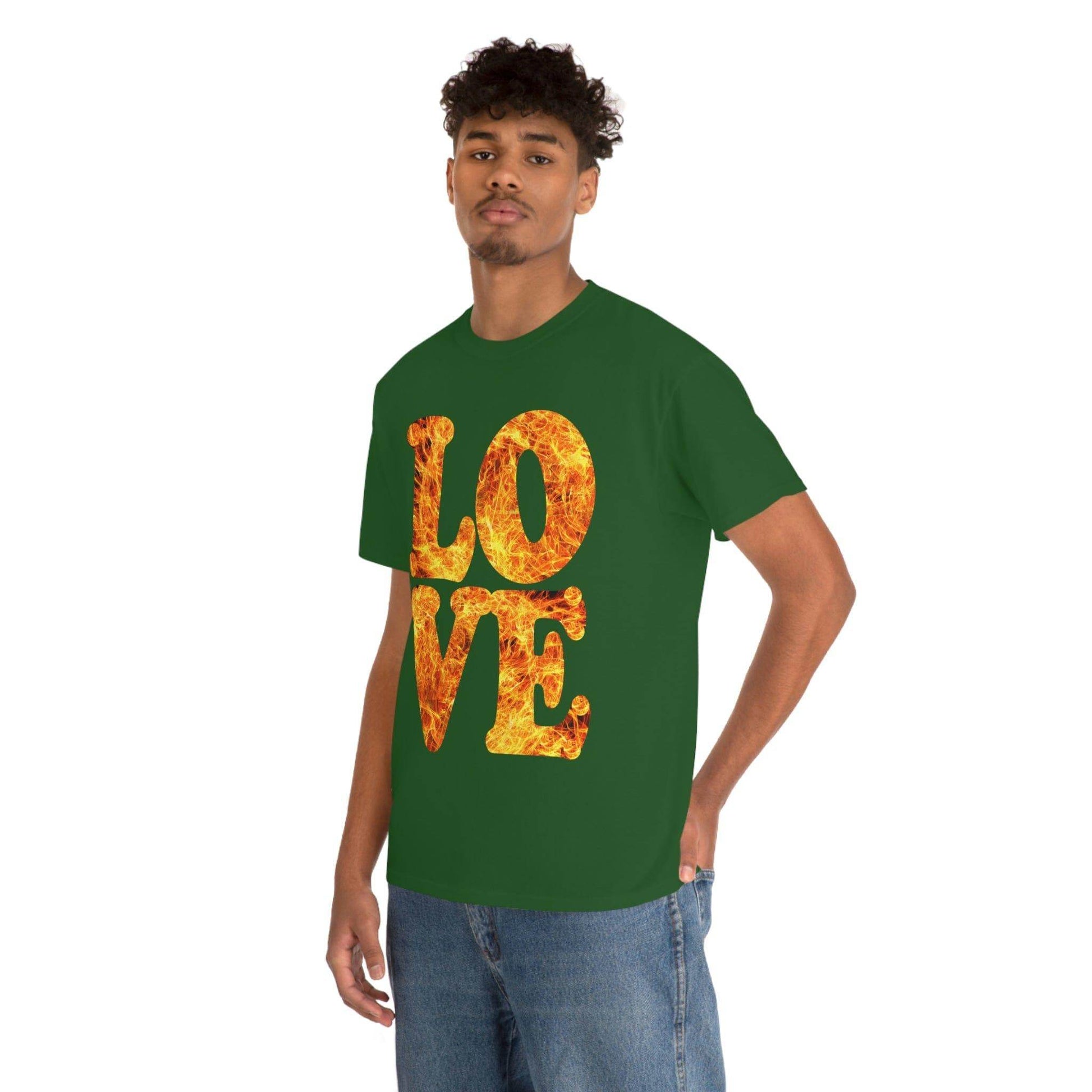 love fire big Tee - Giftsmojo