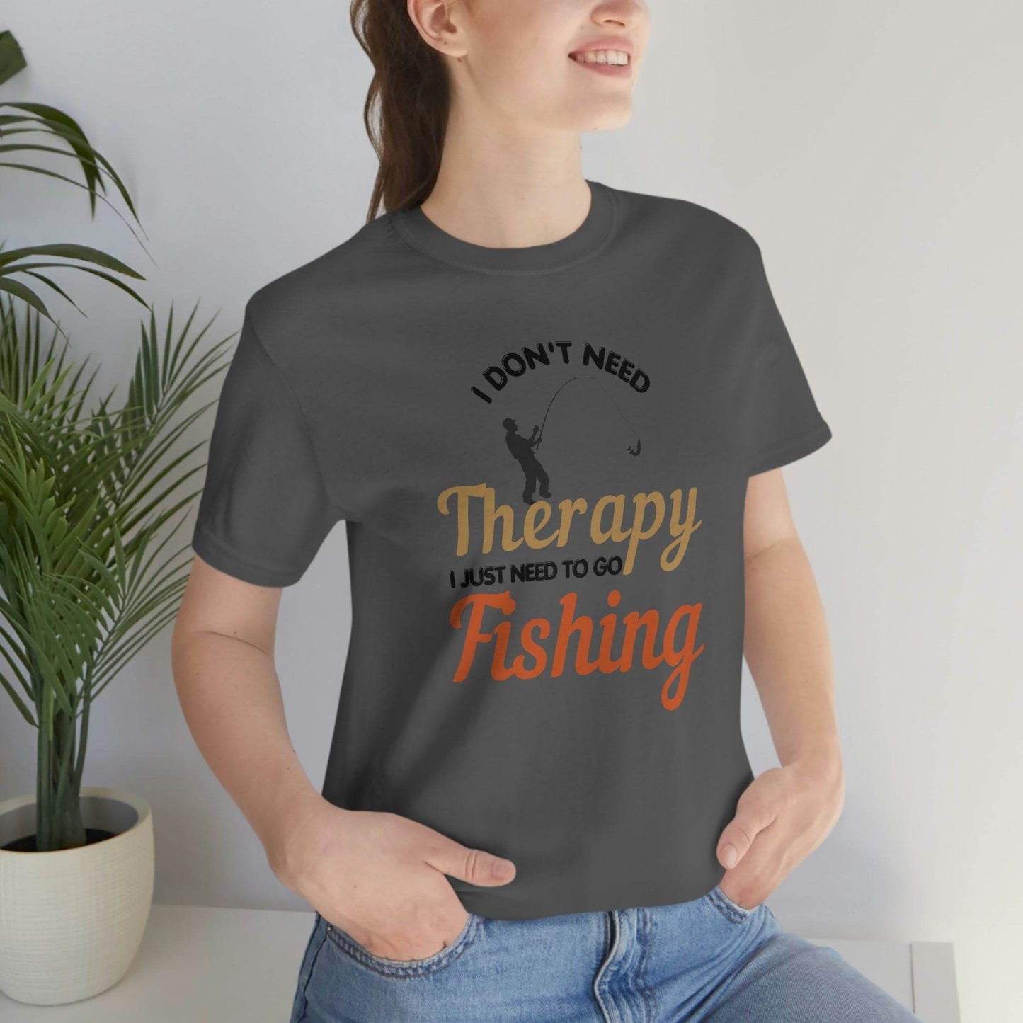 I don't need therapy I just need to go Fishing shirt, fishing shirt, dad shirt, father's day shirt, gift for Dad - Giftsmojo