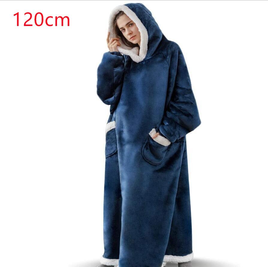 Winter TV Hoodie Blanket Winter Warm Home Clothes Women Men Oversized Pullover With Pockets - Giftsmojo