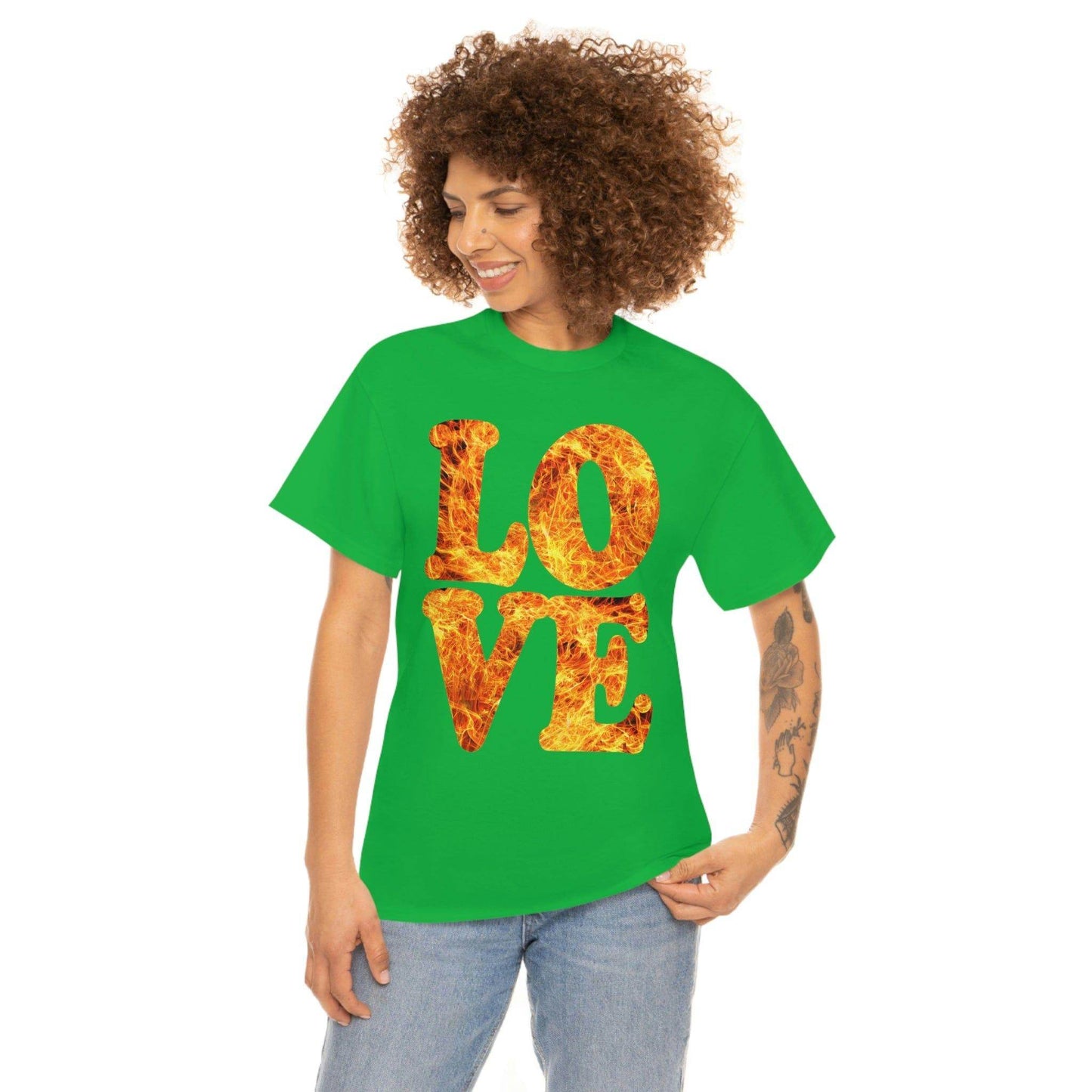 love fire big Tee - Giftsmojo