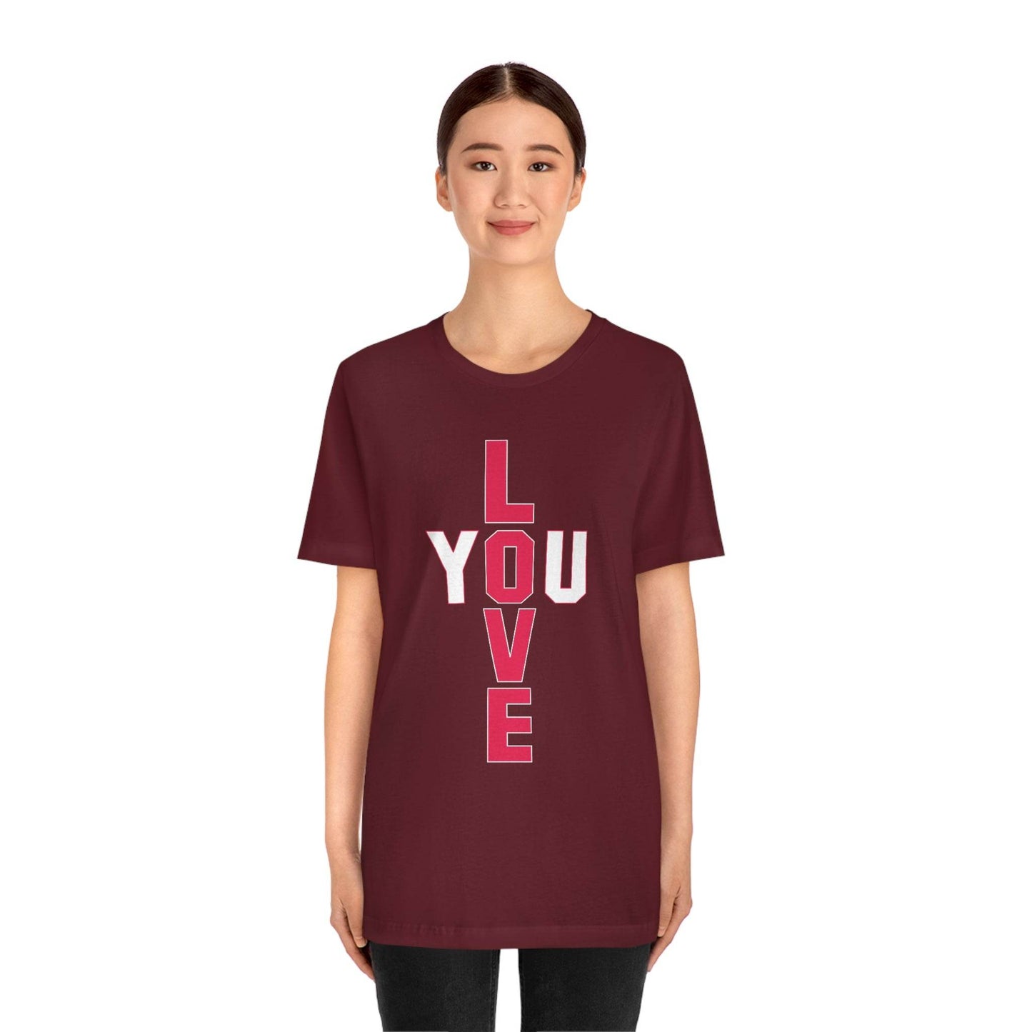 T-shape Love you Tee - Giftsmojo