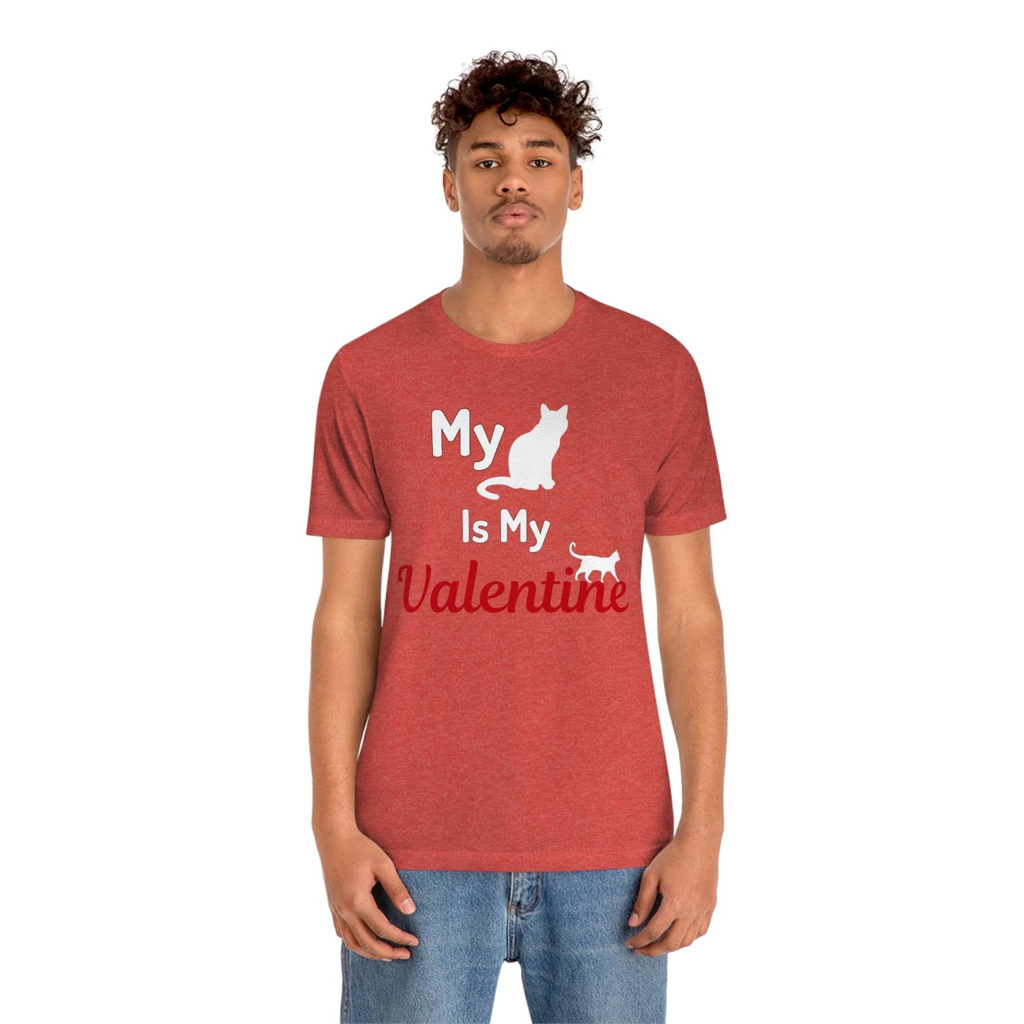 My Cat is My Valentine, Pet lover Valentine shirt - Cute cat lover shirt - gift for cat lovers - Giftsmojo