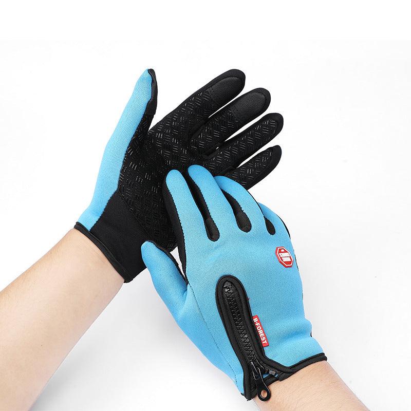 Winter Gloves Touch Screen Riding Motorcycle Sliding Waterproof Sports Gloves With Fleece - Giftsmojo