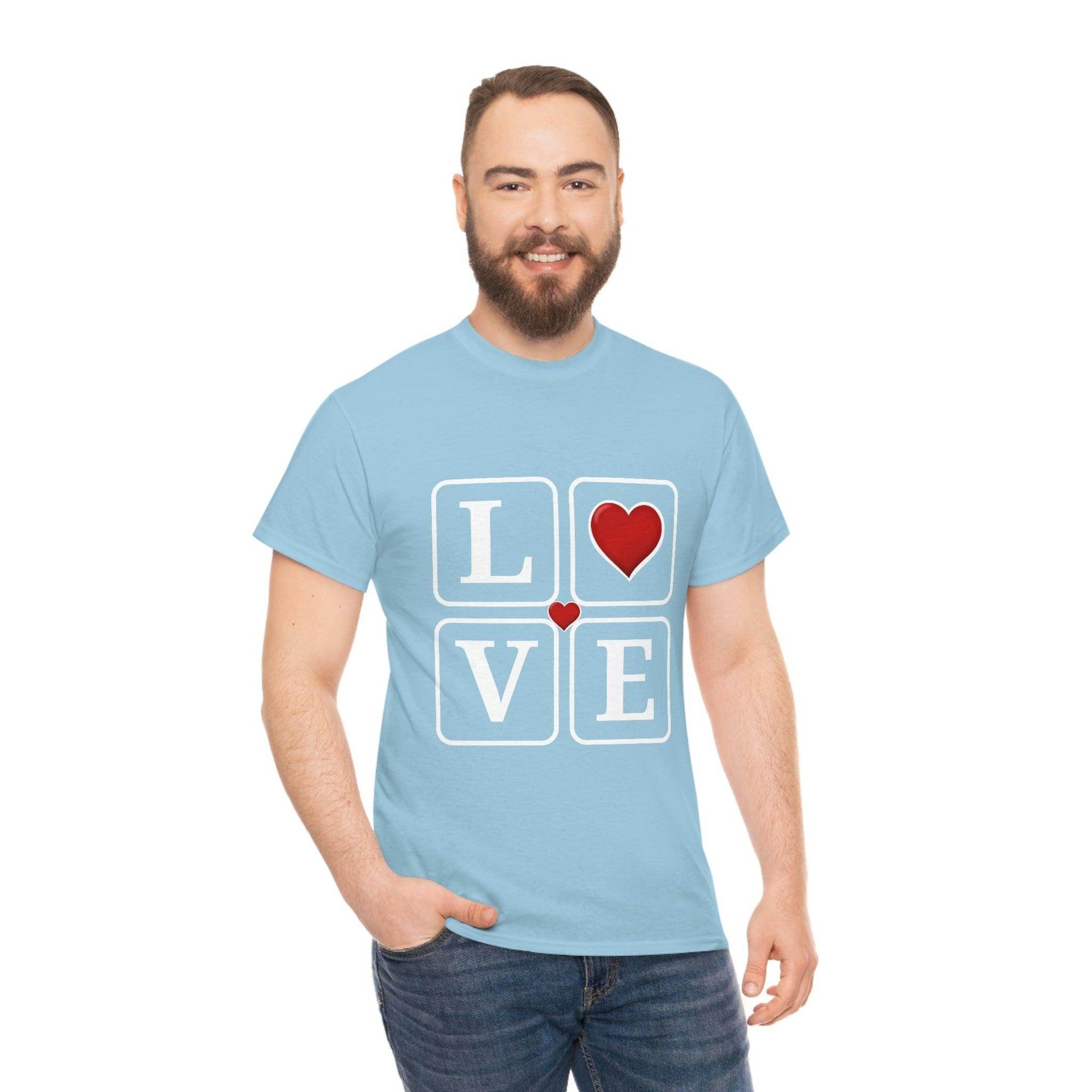 Love square Hearts Shirt, Great Gift for Valentine's day, birthday, engagement, anniversary and many more - Giftsmojo