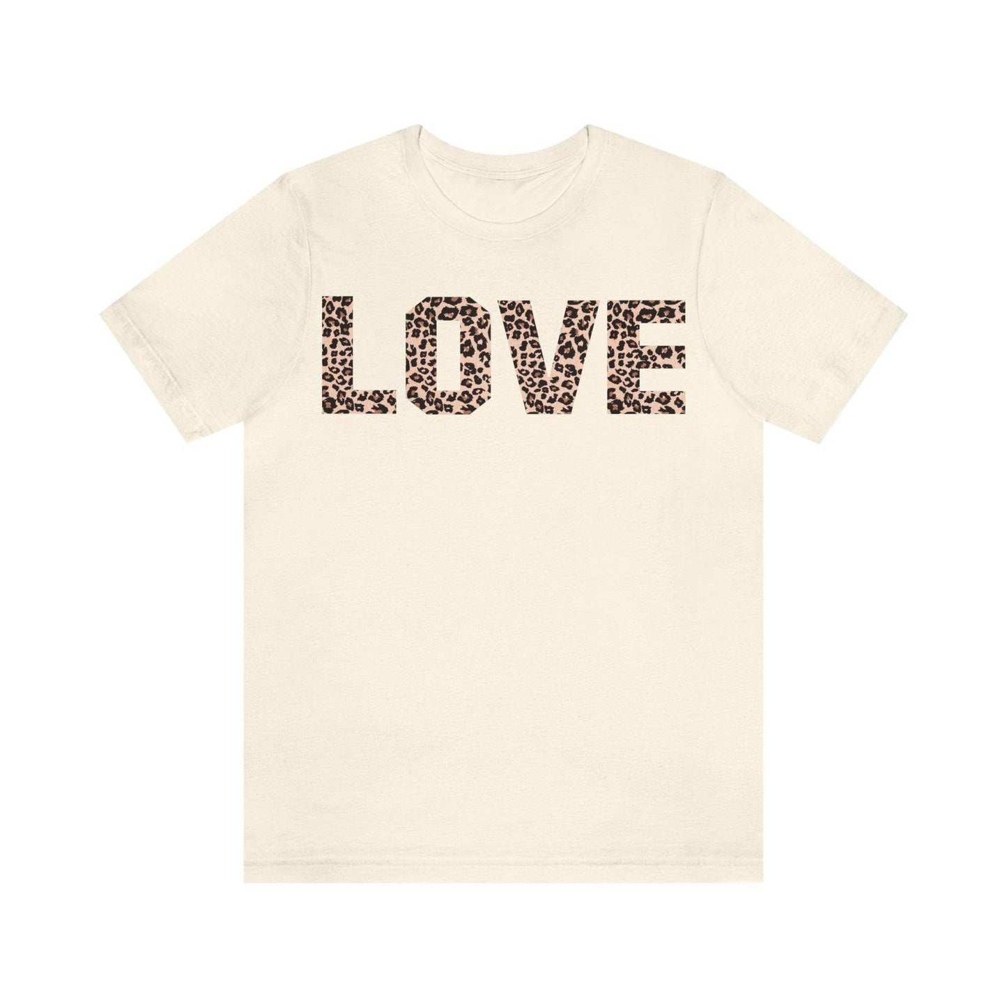 Leopard print love Tee - Giftsmojo