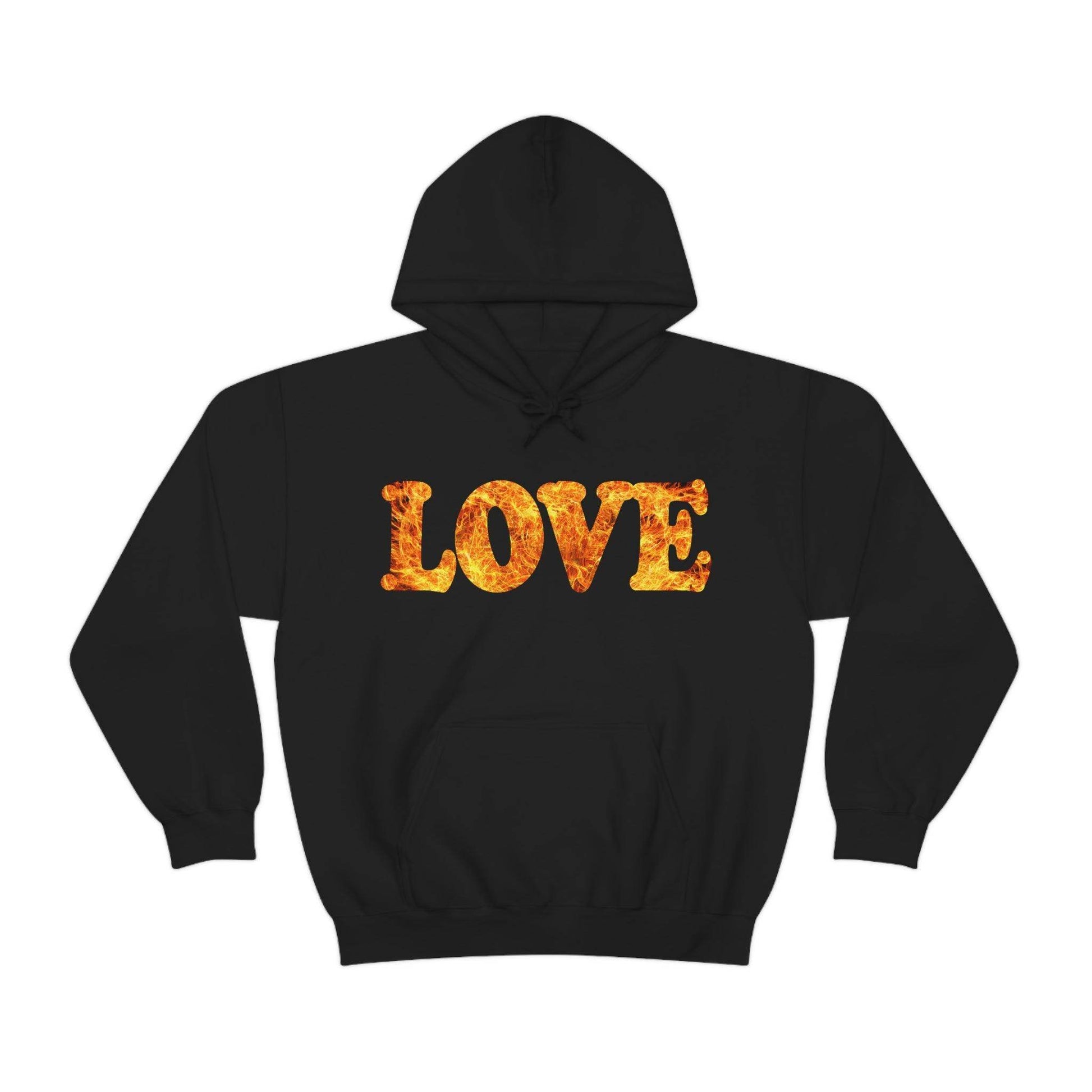 Love Fire Hooded Sweatshirt - Giftsmojo