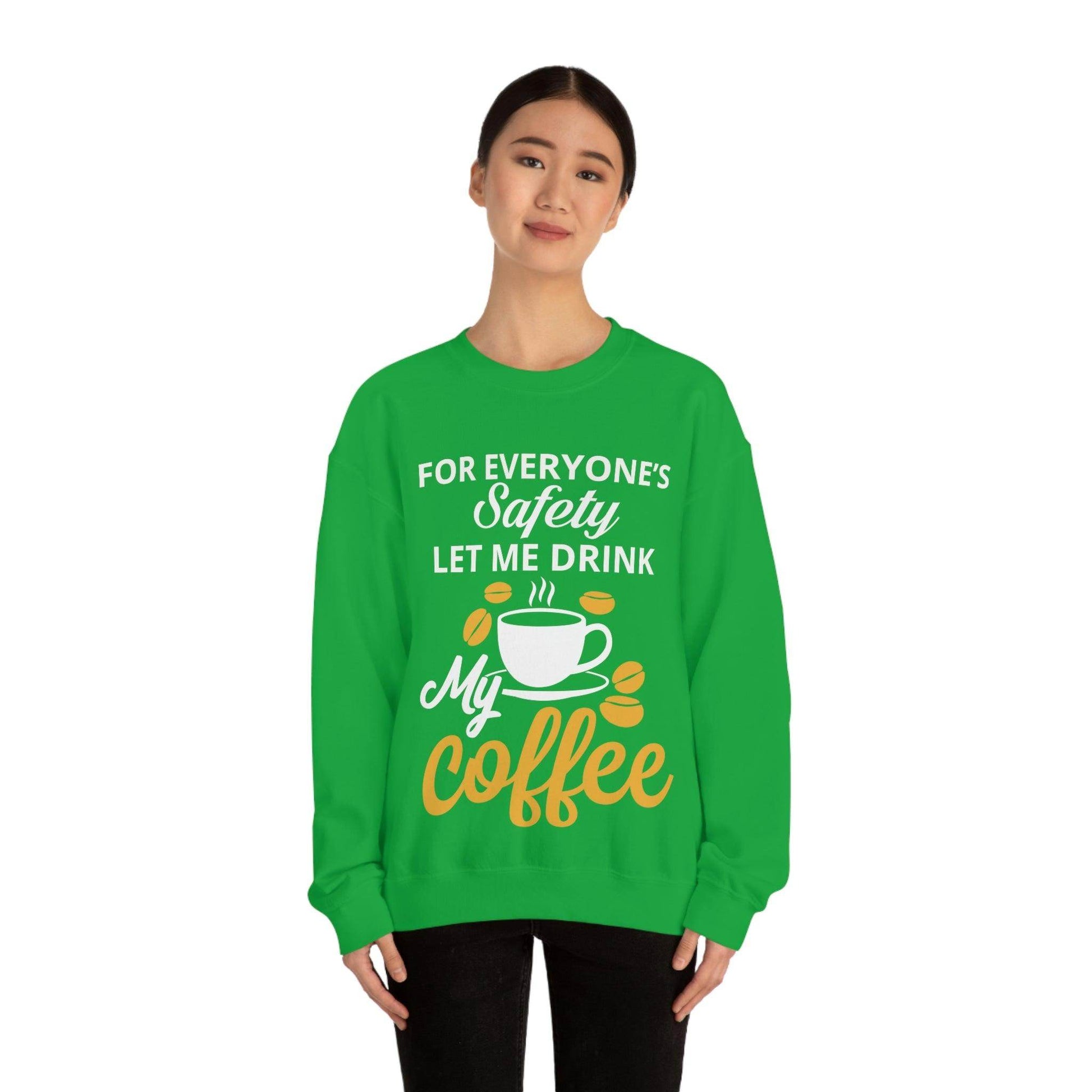 Coffee tee Unisex Heavy Blend™ Crewneck Sweatshirt - Giftsmojo