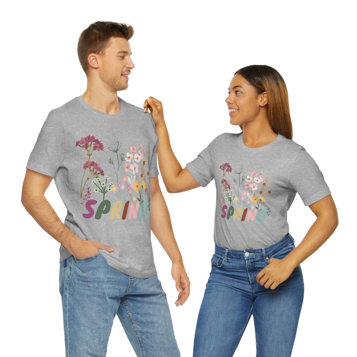 Spring Shirt, Flower T shirt, Vintage Botanical Shirt, Vintage T-shirt, Graphic Tshirt, Botanical Print, Vintage Flower Shirt, Wildflower,
