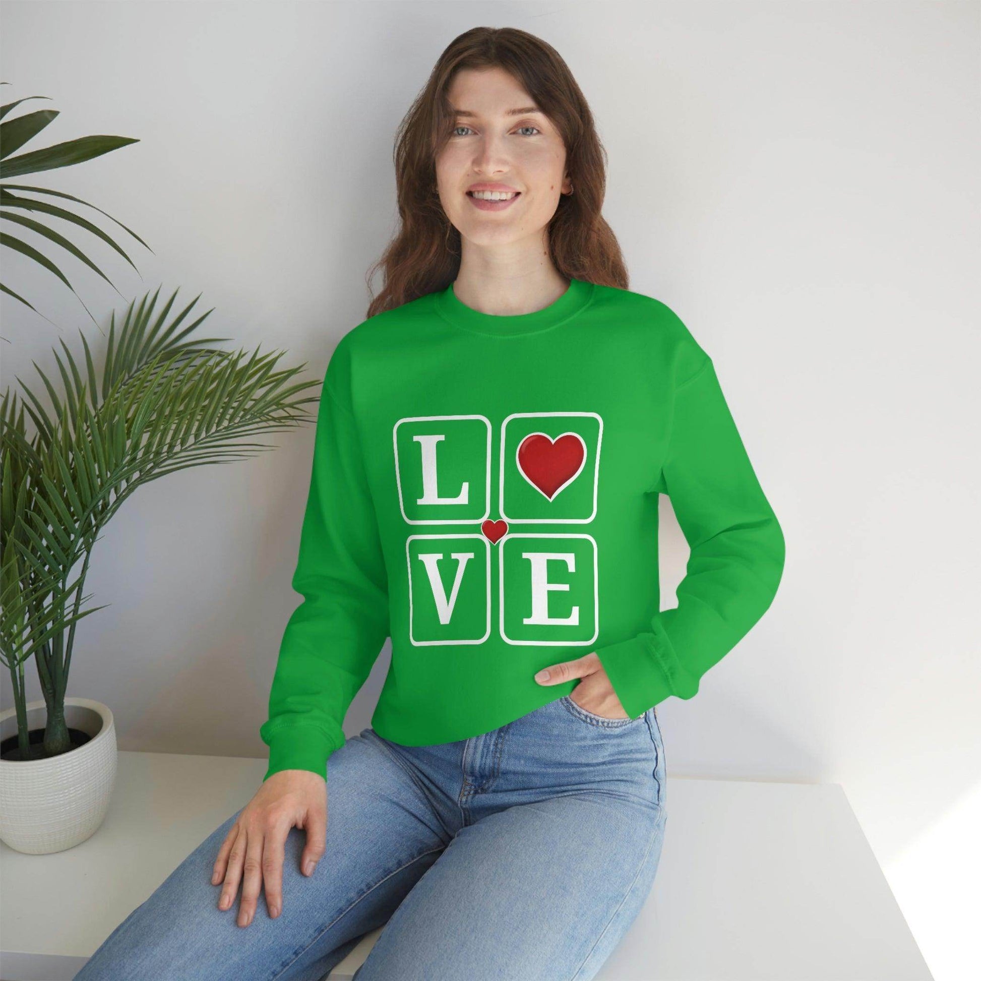 Love square Hearts Sweatshirt - Giftsmojo