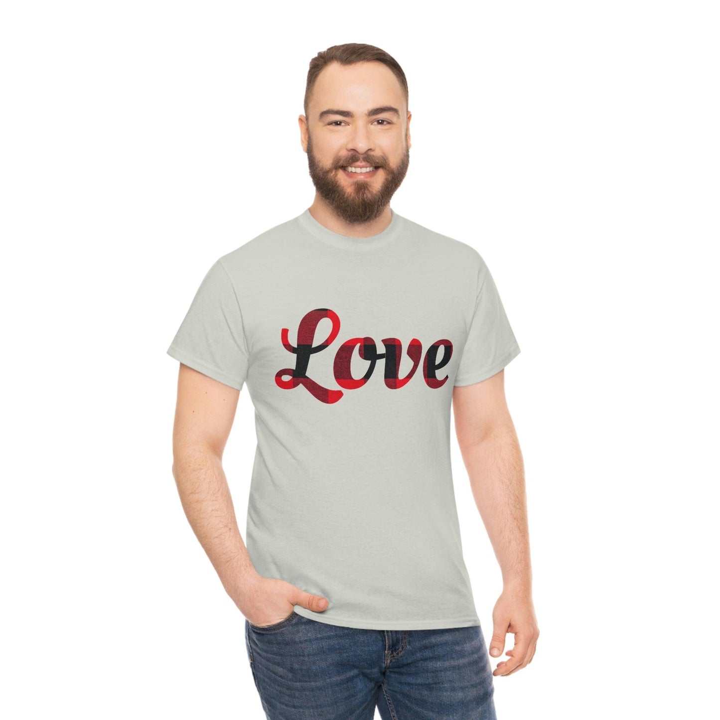 Plaid love T-Shirt